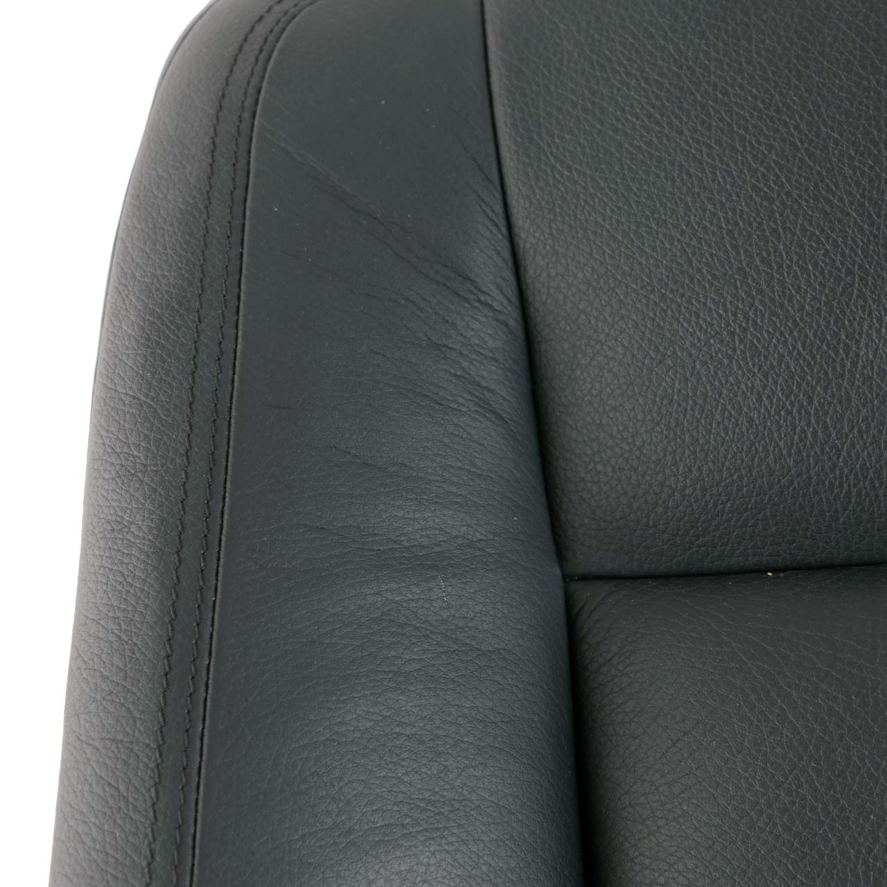 Mercedes-Benz W221 Heated Massage Rear Left Seat Backrest Cover Black Leather