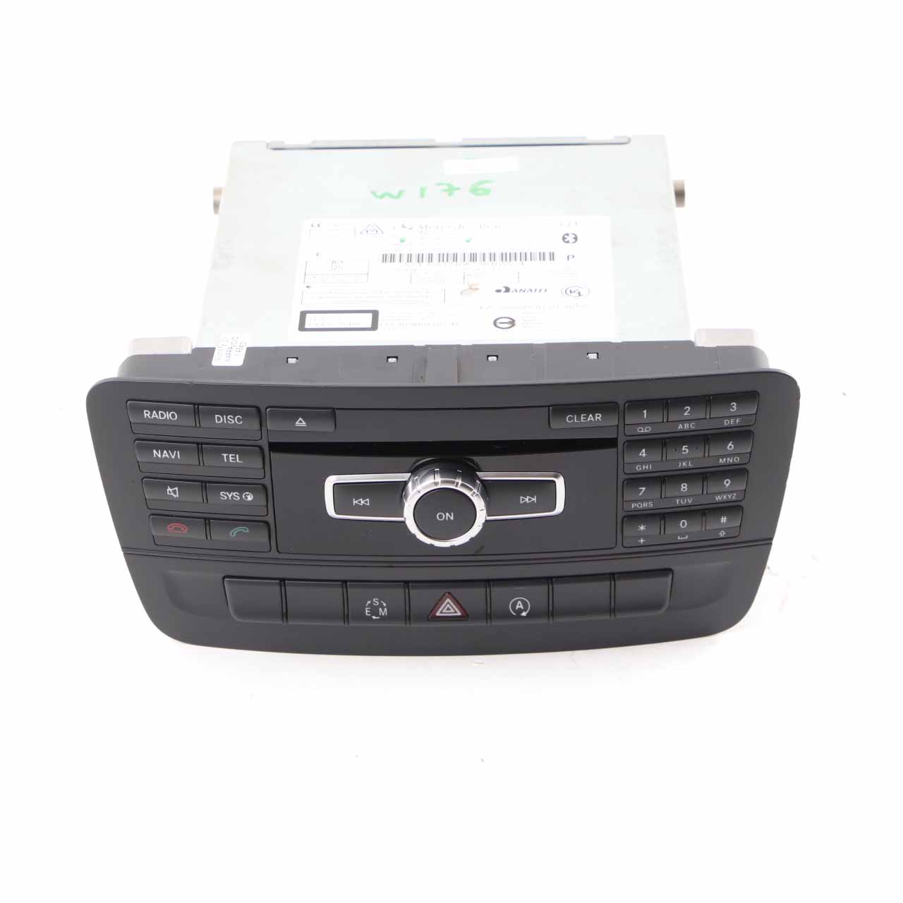 Radio Head Unit Mercedes W176 Media Player Navigation Hazard Switch A2460990516