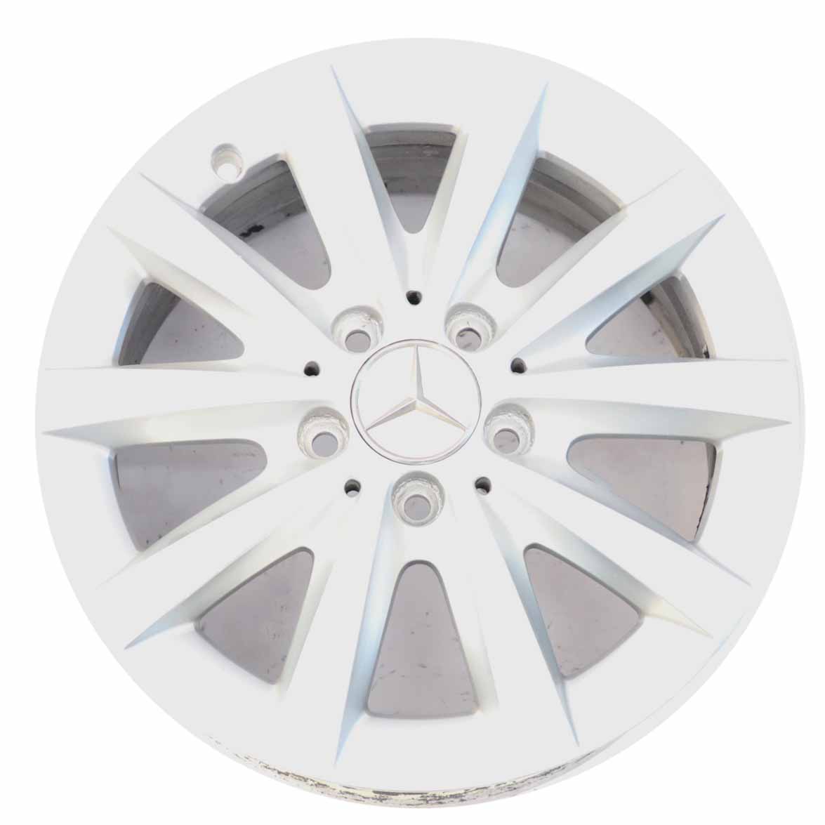 Mercedes W176 W246 Silver 10-Spoke Alloy Wheel Rim 16" ET:49 6,5J A2464010202