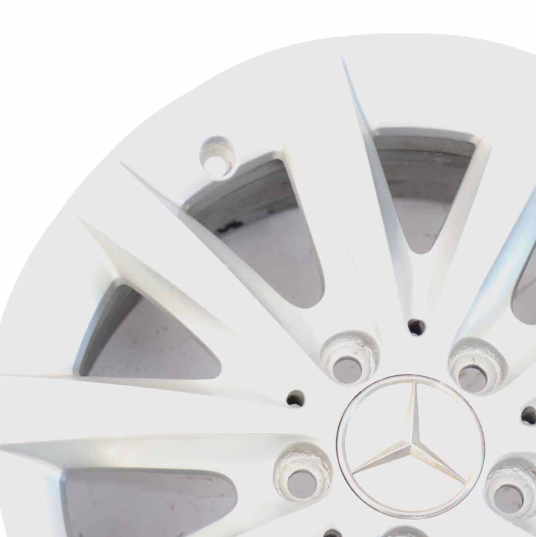 Mercedes W176 W246 Silver 10-Spoke Alloy Wheel Rim 16" ET:49 6,5J A2464010202