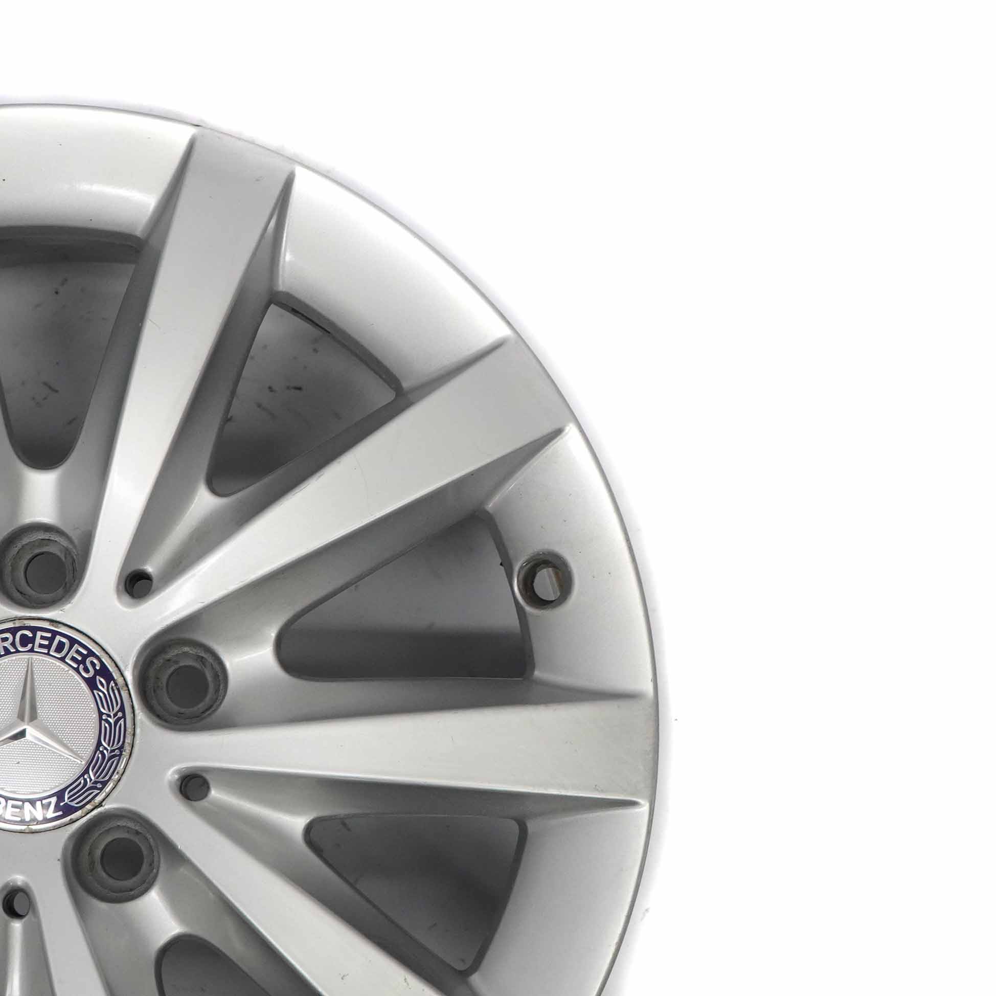 Mercedes W176 W246 Silver 10-Spoke Alloy Wheel Rim 16" ET:49 6,5J A2464010202