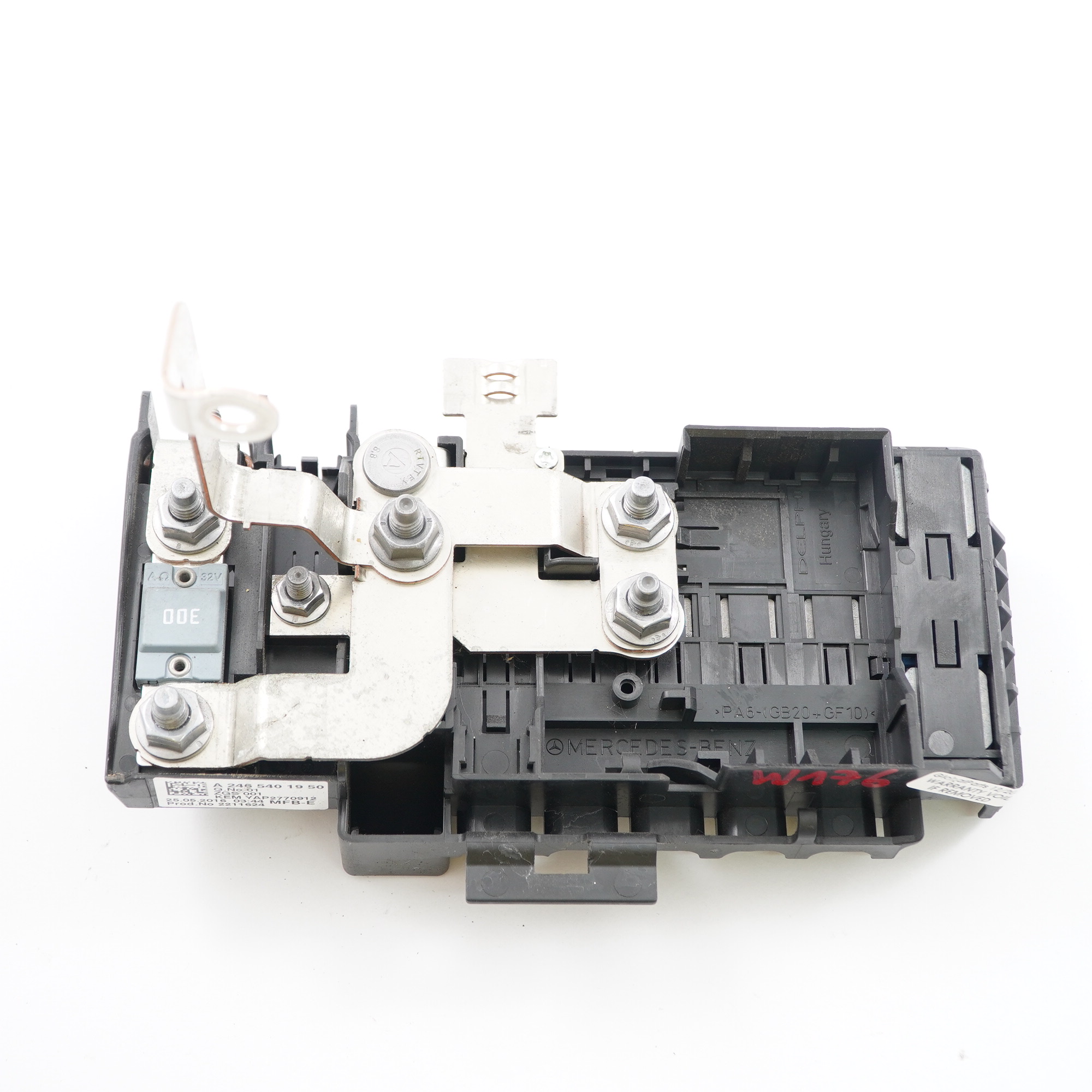 Battery Base Mercedes C117 W176 W246 Power Fuse Relay Box A2465401950