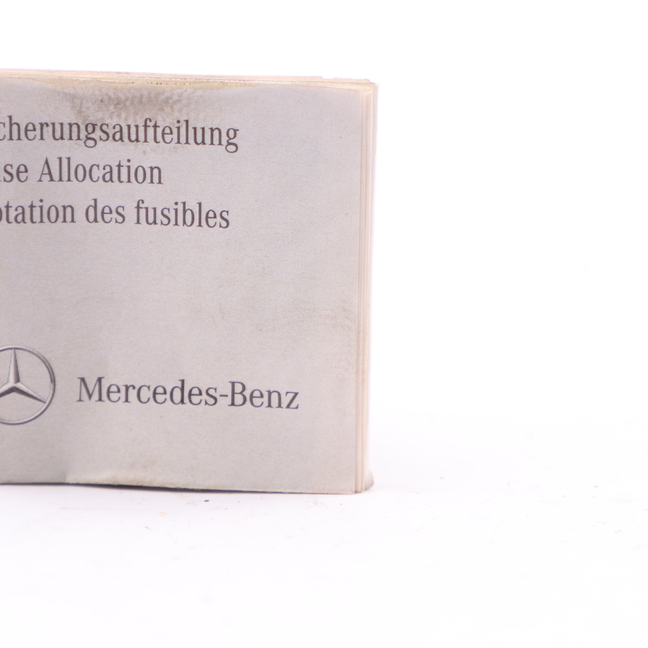 Mercedes W176 Fuse Box Allocation Fuse Placement Map Card Diagram A2465840971