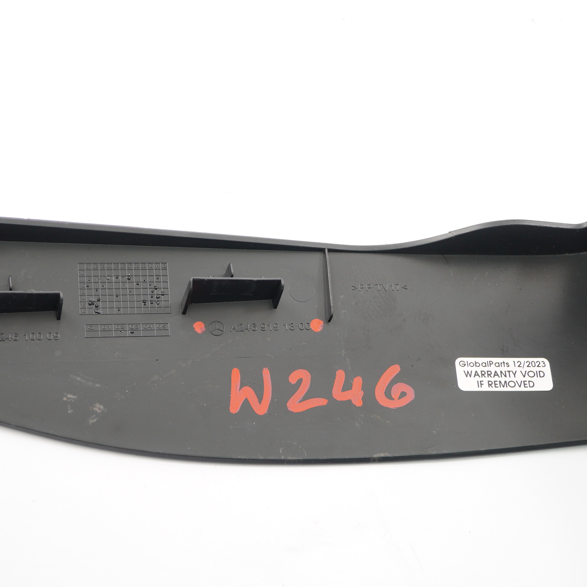 Mercedes W246 Rear Seat Bench Rail Cover Rear Left N/S Trim A2469191300