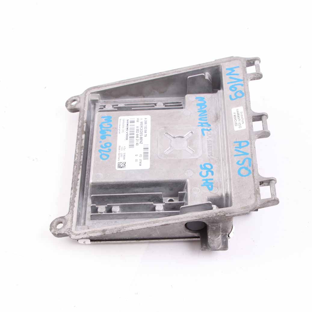 Mercedes W169 A150 Petrol M266 95HP Engine Control Module A2661538479 Manual