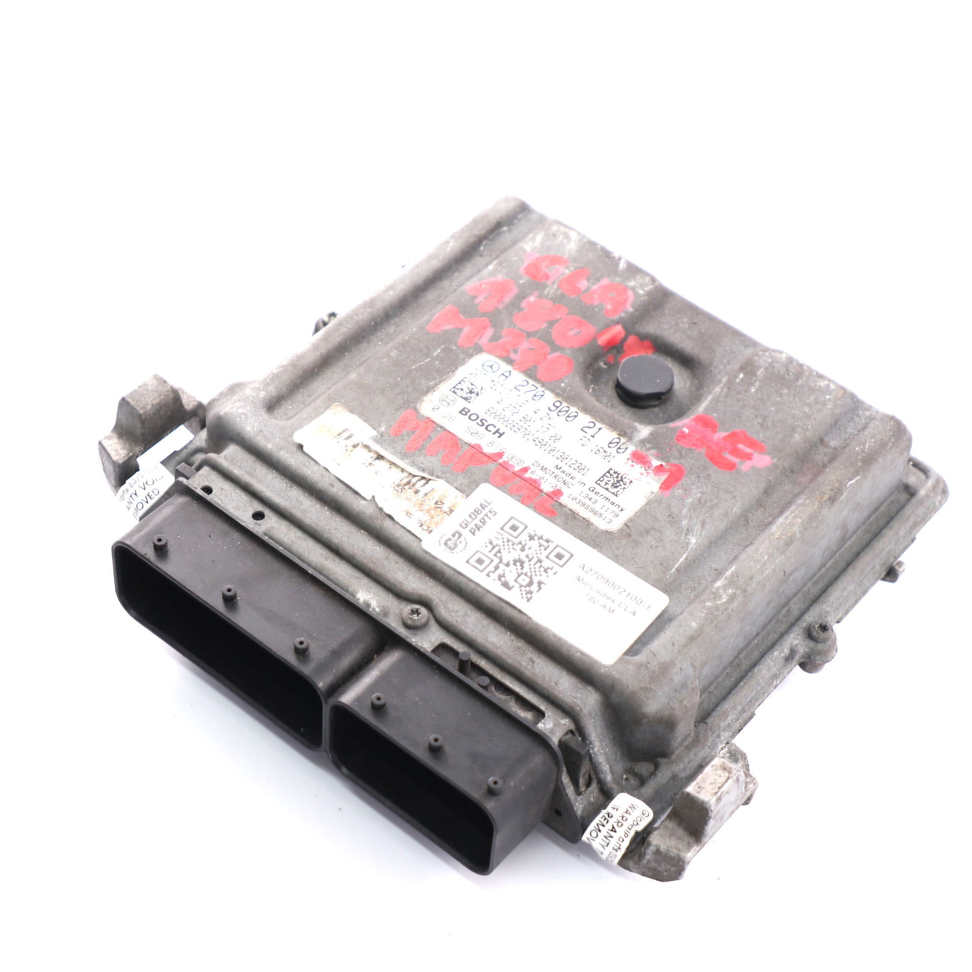 Mercedes W176 W246 A180 B180 BlueEFFICIENCY 270.910 122HP Engine ECU A2709002100