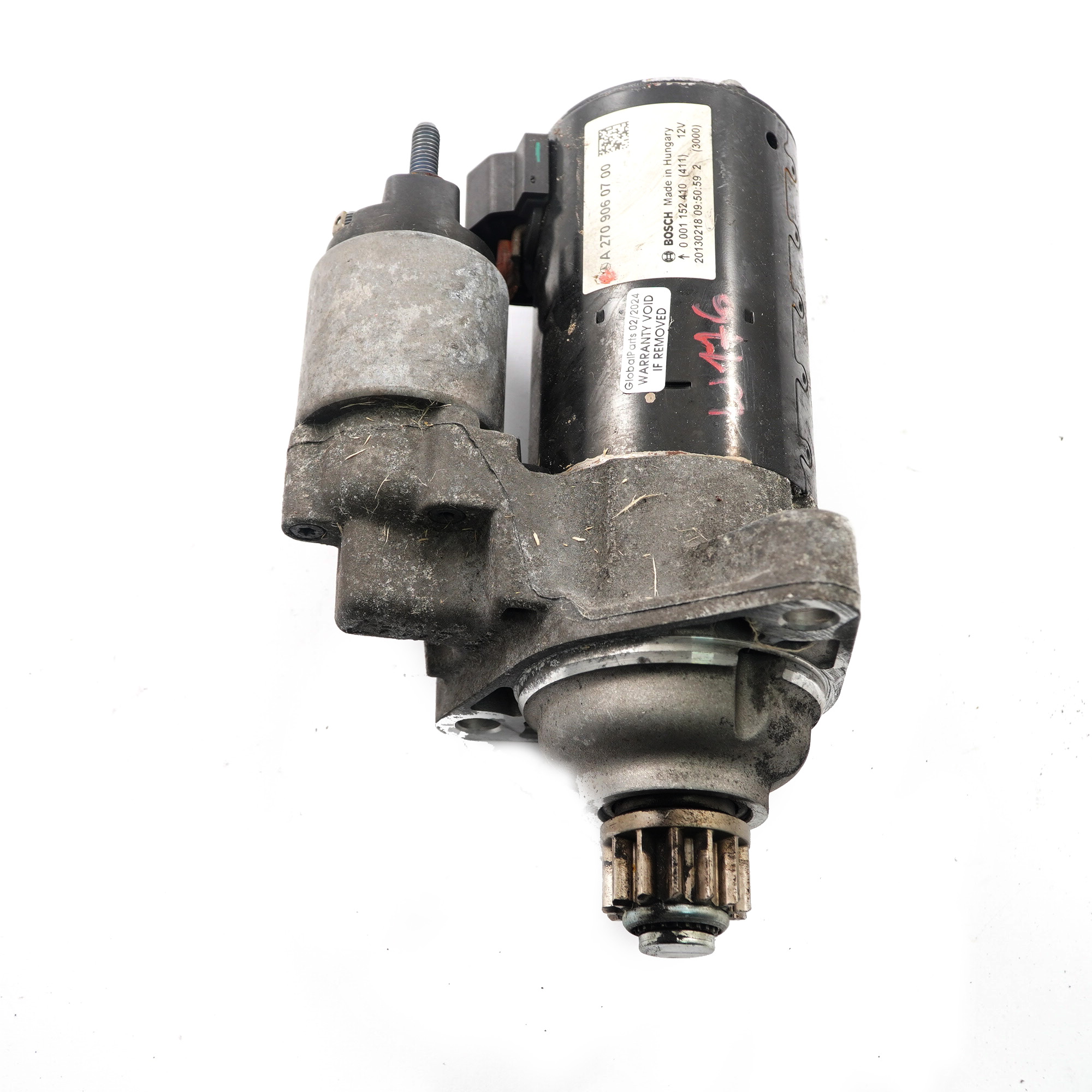 Starter Mercedes W176 M270 Petrol Engine Starter Motor 12V Bosch A2709060700