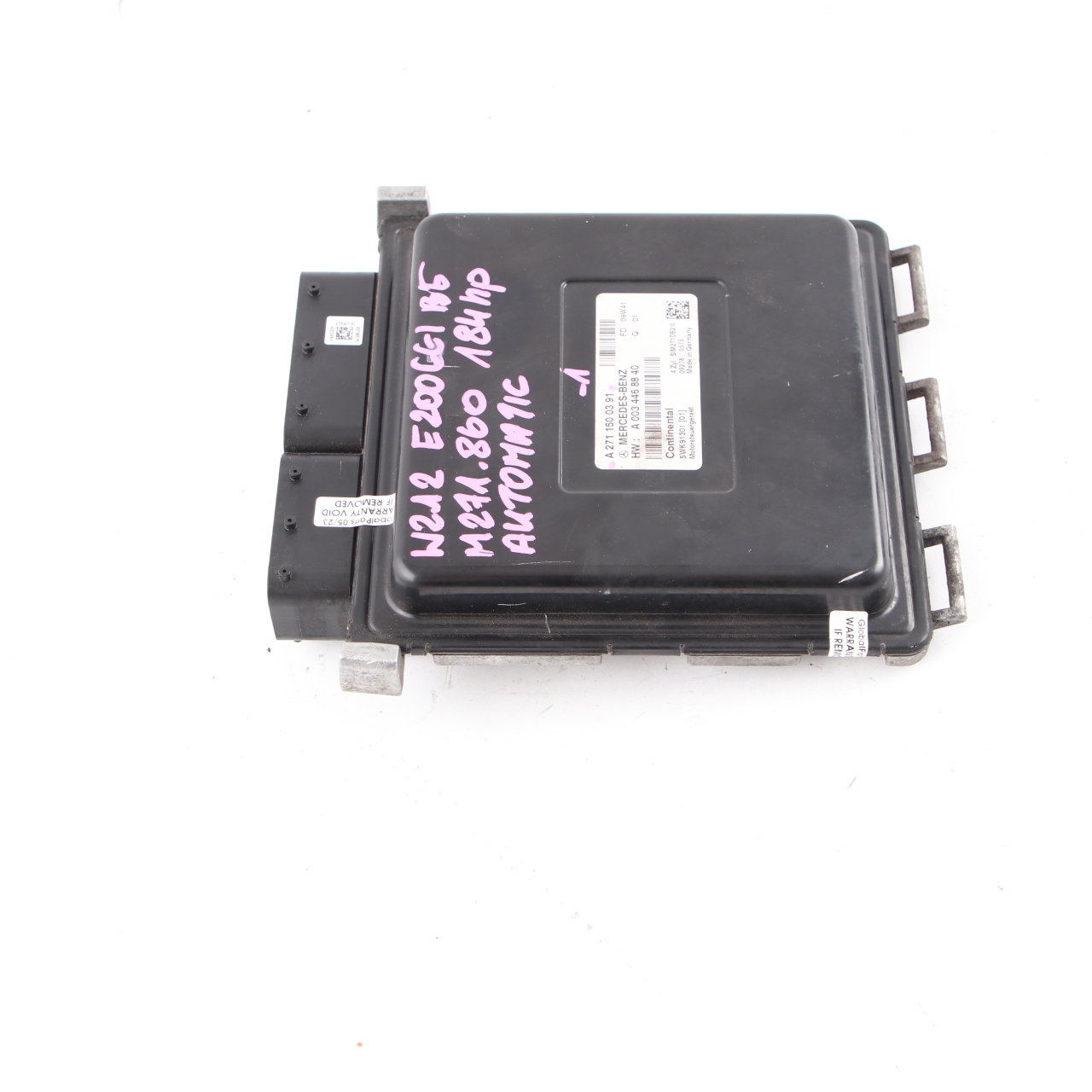 Mercedes W212 E200 BlueEFFICIENCY M271.860 184HP Engine ECU A2711500391