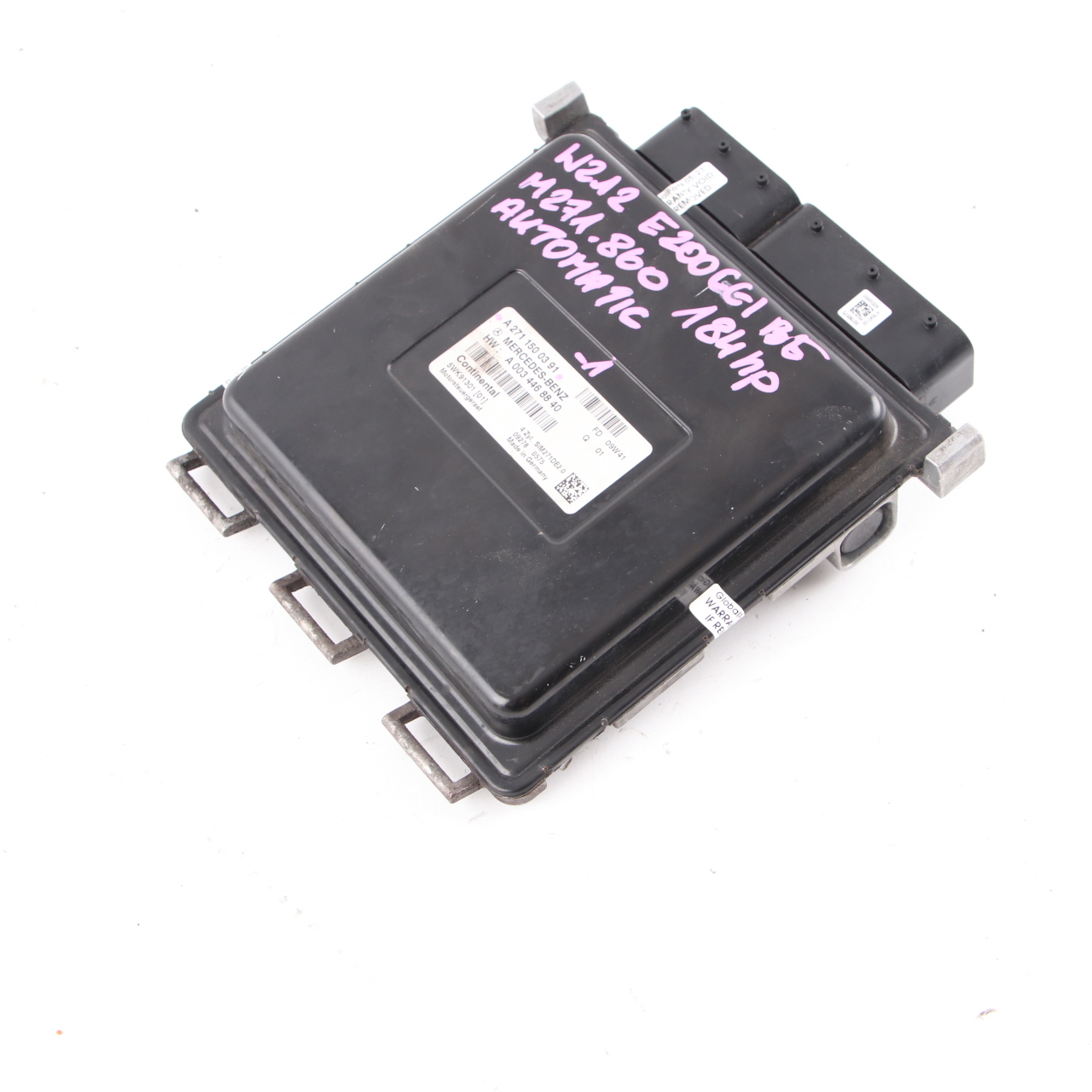 Mercedes W212 E200 BlueEFFICIENCY M271.860 184HP Engine ECU A2711500391