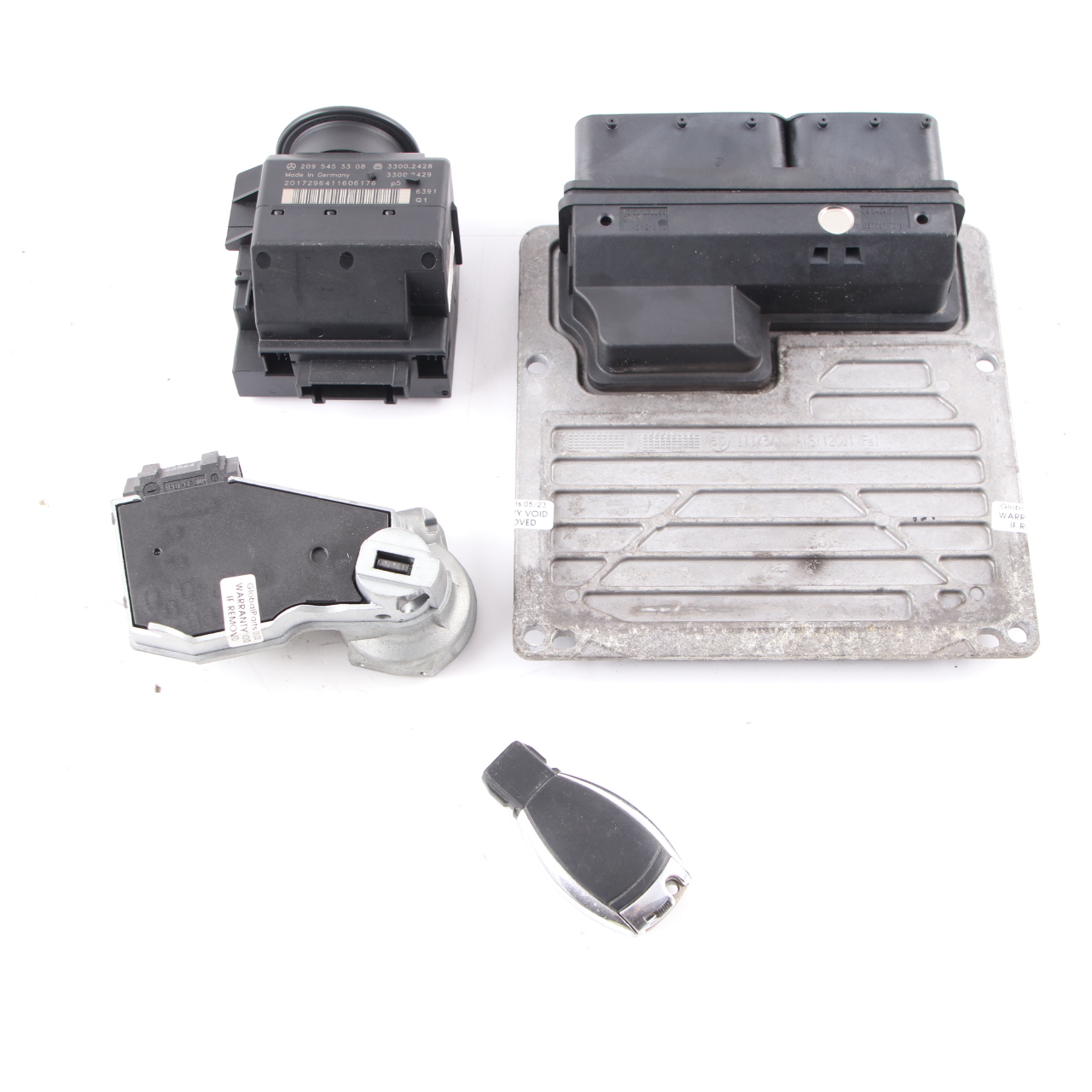 Mercedes W203 C180 Kompressor M271 Engine Module ECU Kit A2711534591 Key Lock