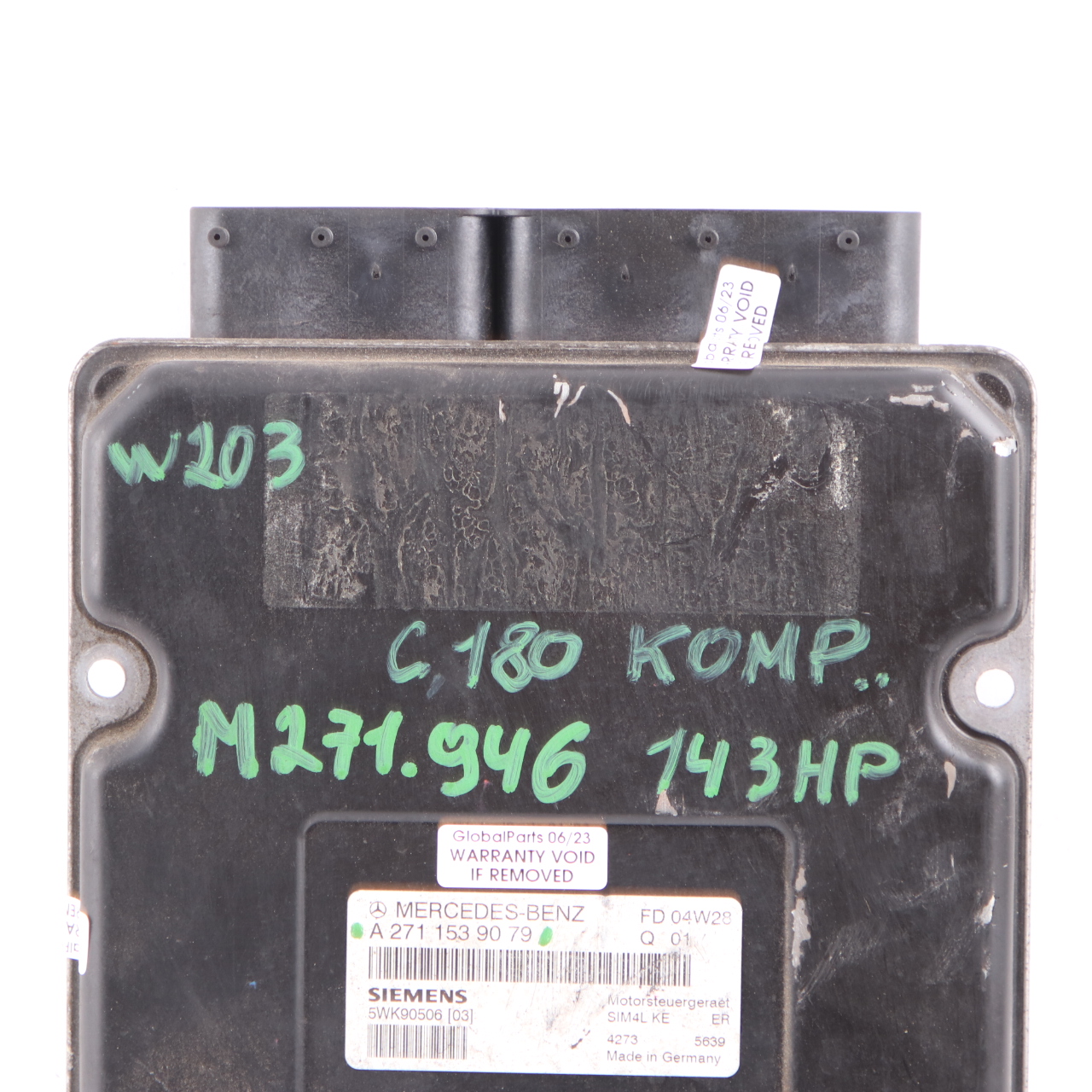 Mercedes W203 C180 Kompressor M271.964 143HP Engine ECU A2711539079 Automatic