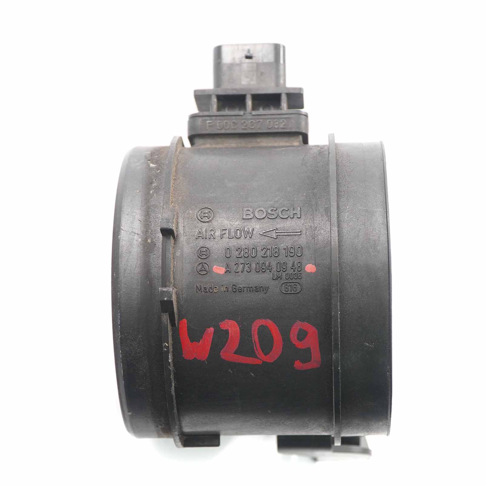 Mercedes W164 W203 W204 W212 M272 Air Flow Mass Meter Sensor Unit A2730940948