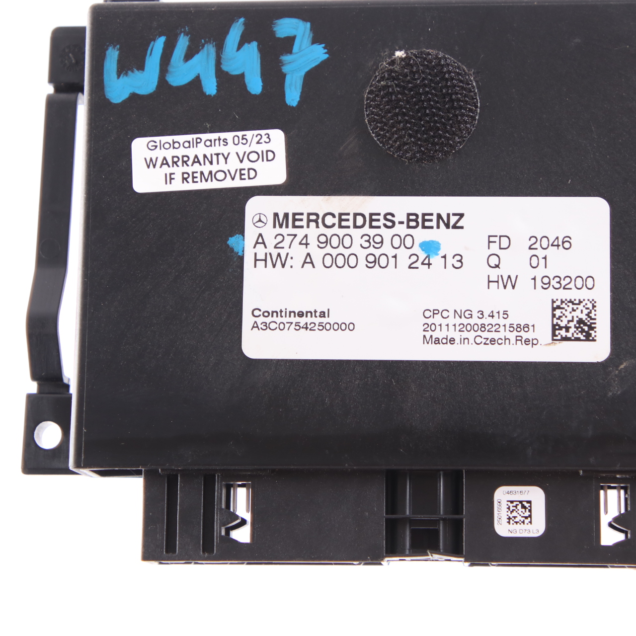 Mercedes Vito W447 Electronic Control Unit Module ECU A2749003900