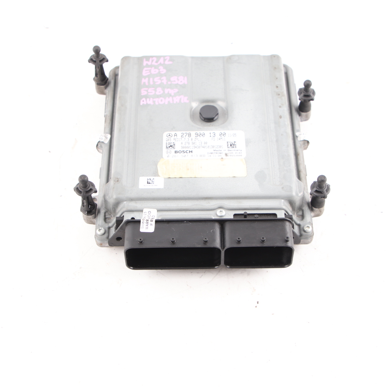 Mercedes W212 E63 AMG M157.981 558HP Engine Control Unit Module ECU A2789001300