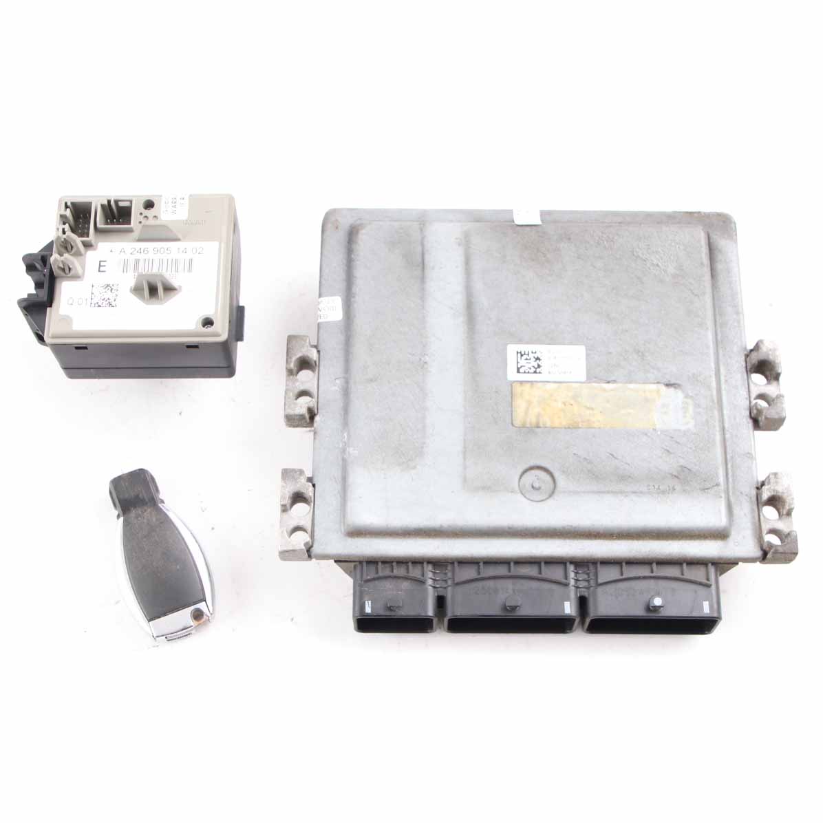 Mercedes W176 A180 CDI OM607.951 109HP Engine ECU Kit A6079001800 + Key + Lock