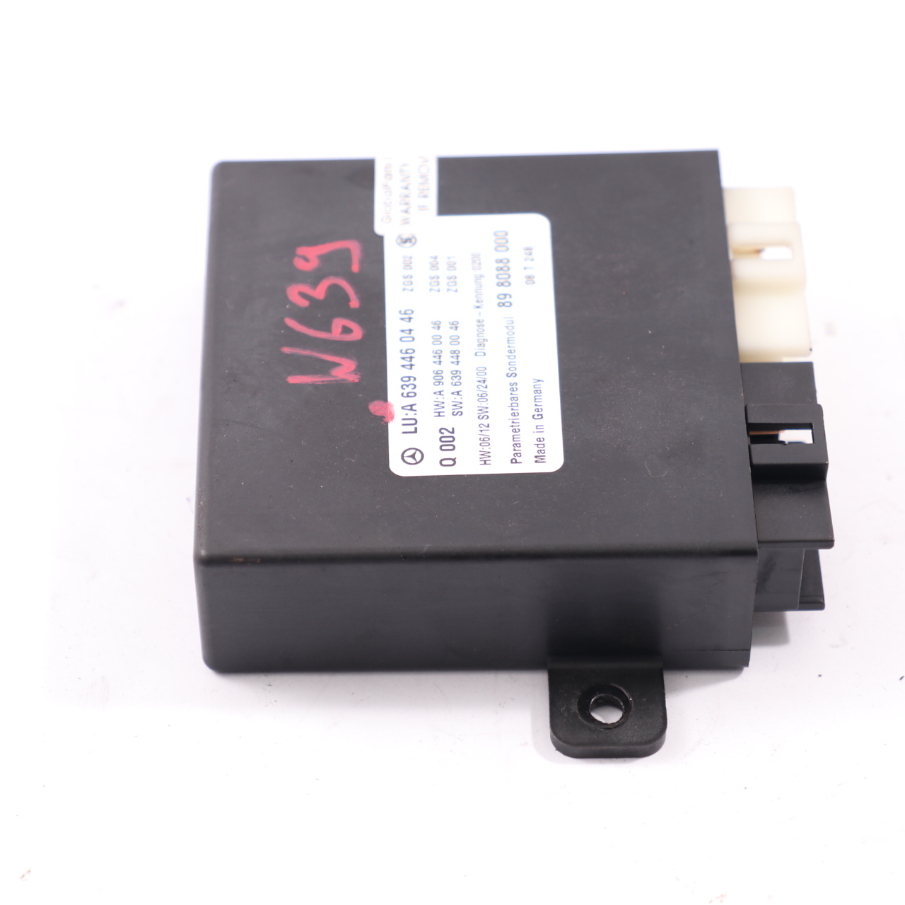 Mercedes Vito W639 PDC Parking Distance Control Unit Module ECU A6394460446