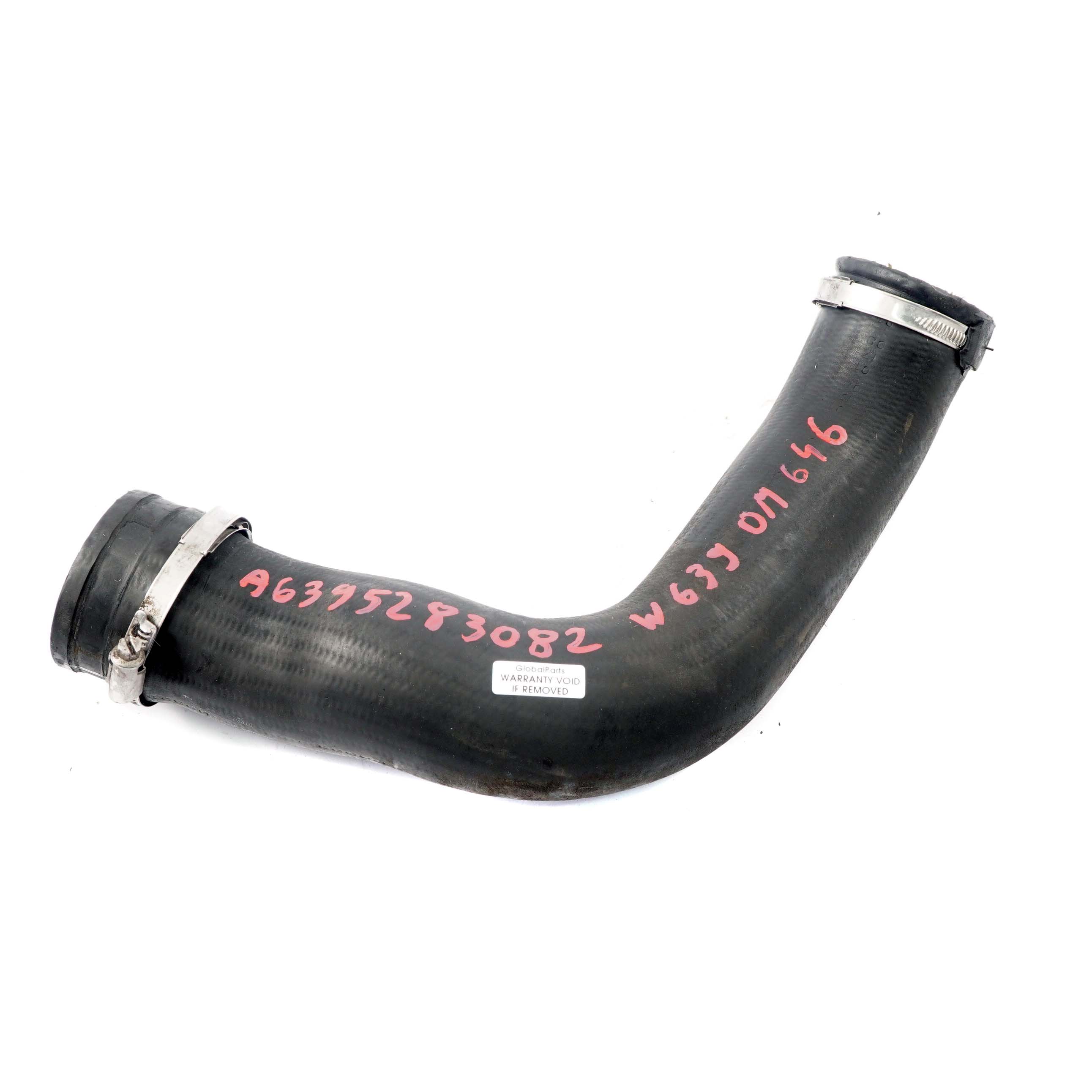 Mercedes W639 Air Intake Hose OM646 Intercooler Charge Pipe A6395283082