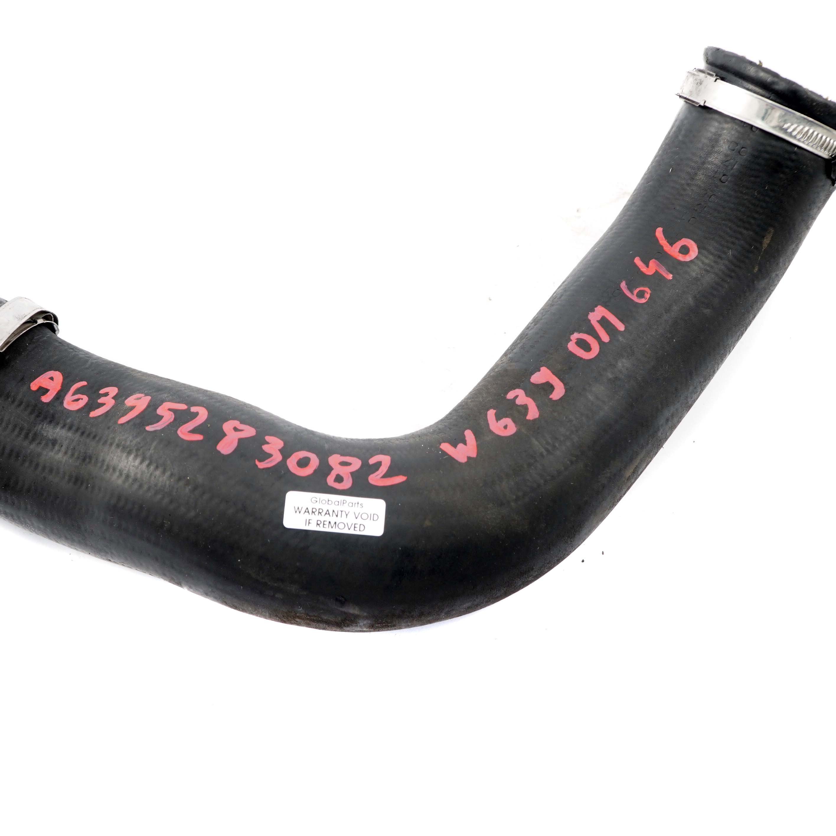 Mercedes W639 Air Intake Hose OM646 Intercooler Charge Pipe A6395283082