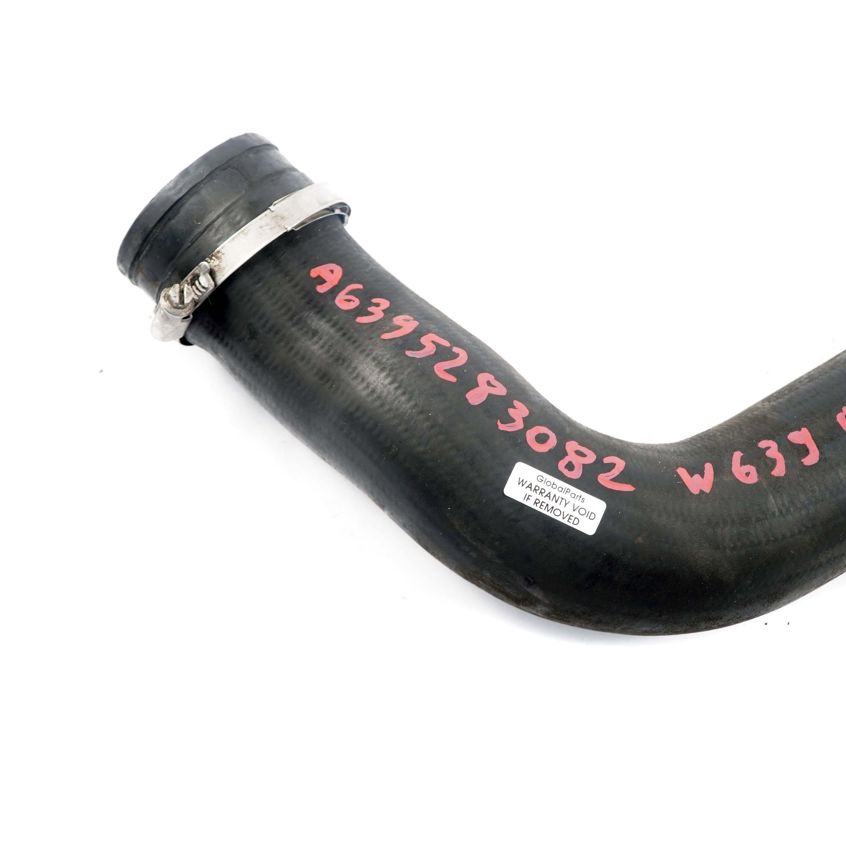 Mercedes W639 Air Intake Hose OM646 Intercooler Charge Pipe A6395283082