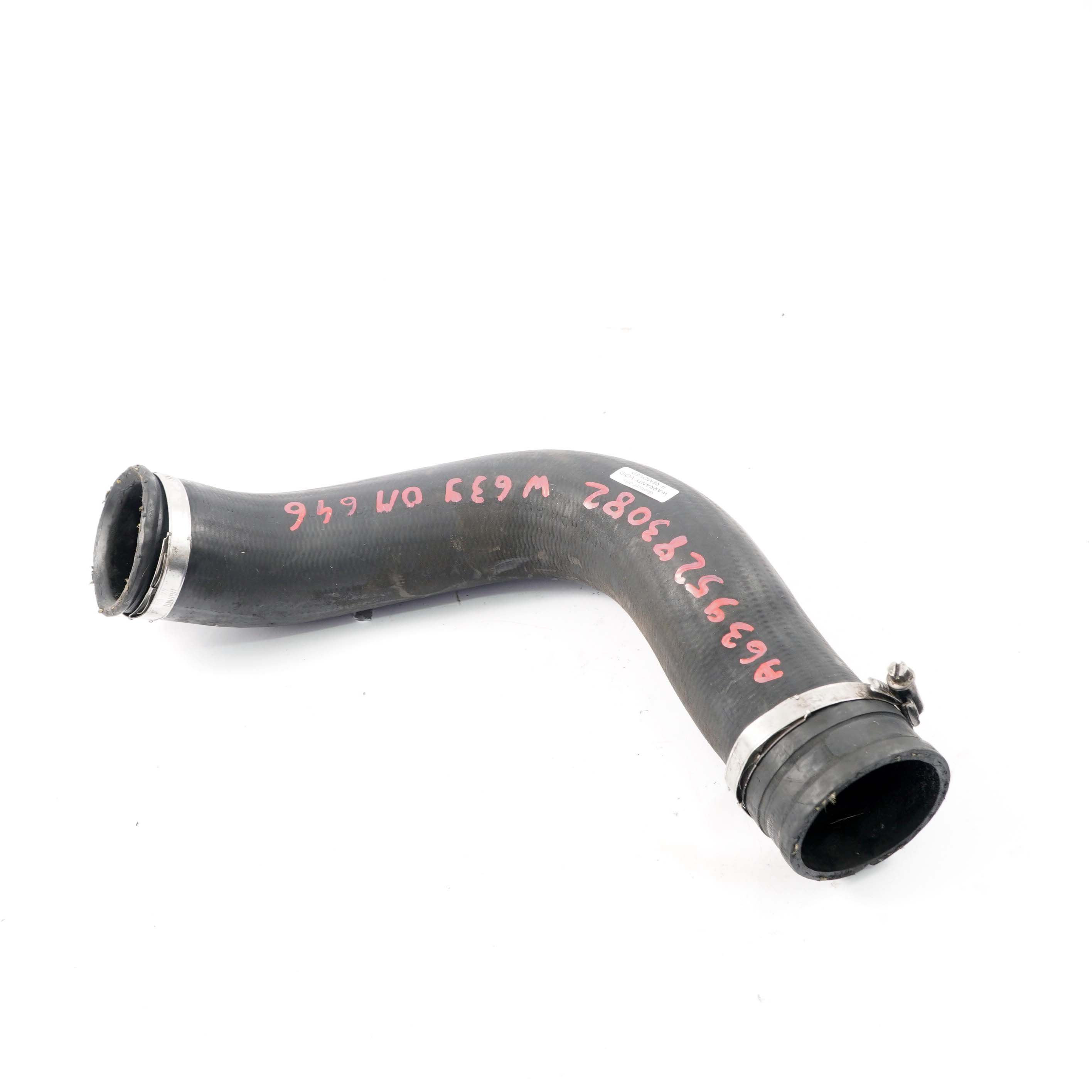 Mercedes W639 Air Intake Hose OM646 Intercooler Charge Pipe A6395283082