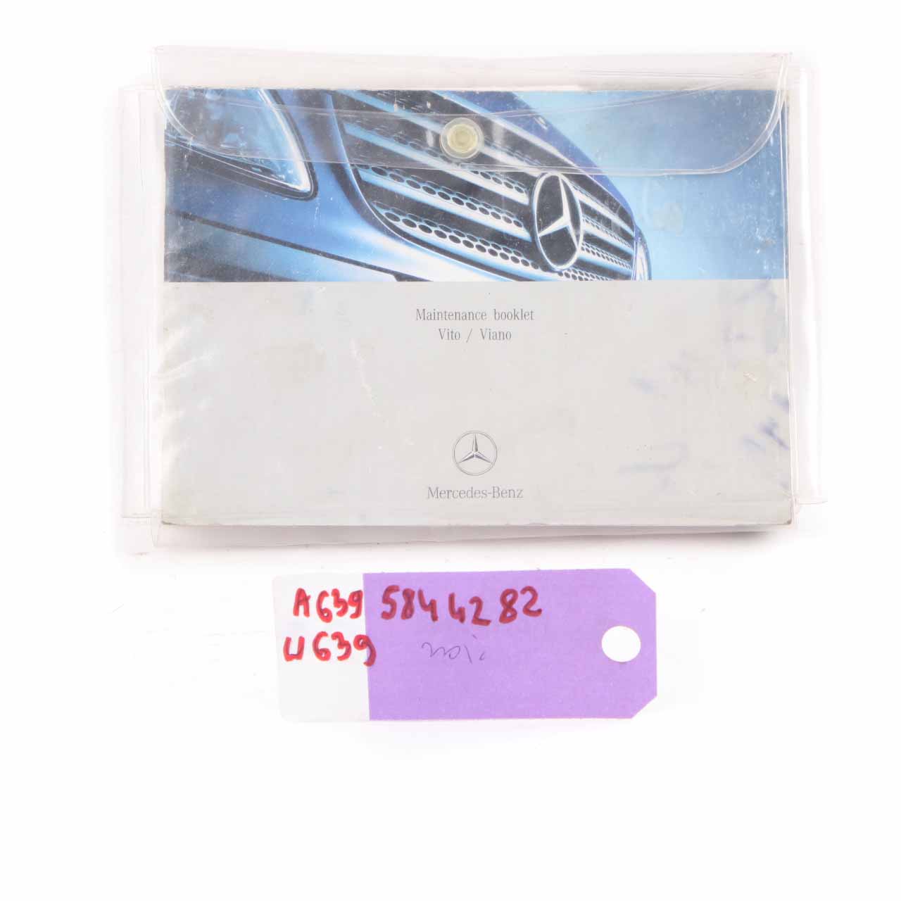 Mercedes Vito W639 Owner's Handbook Service Booklet Pouch Case Wallet Set