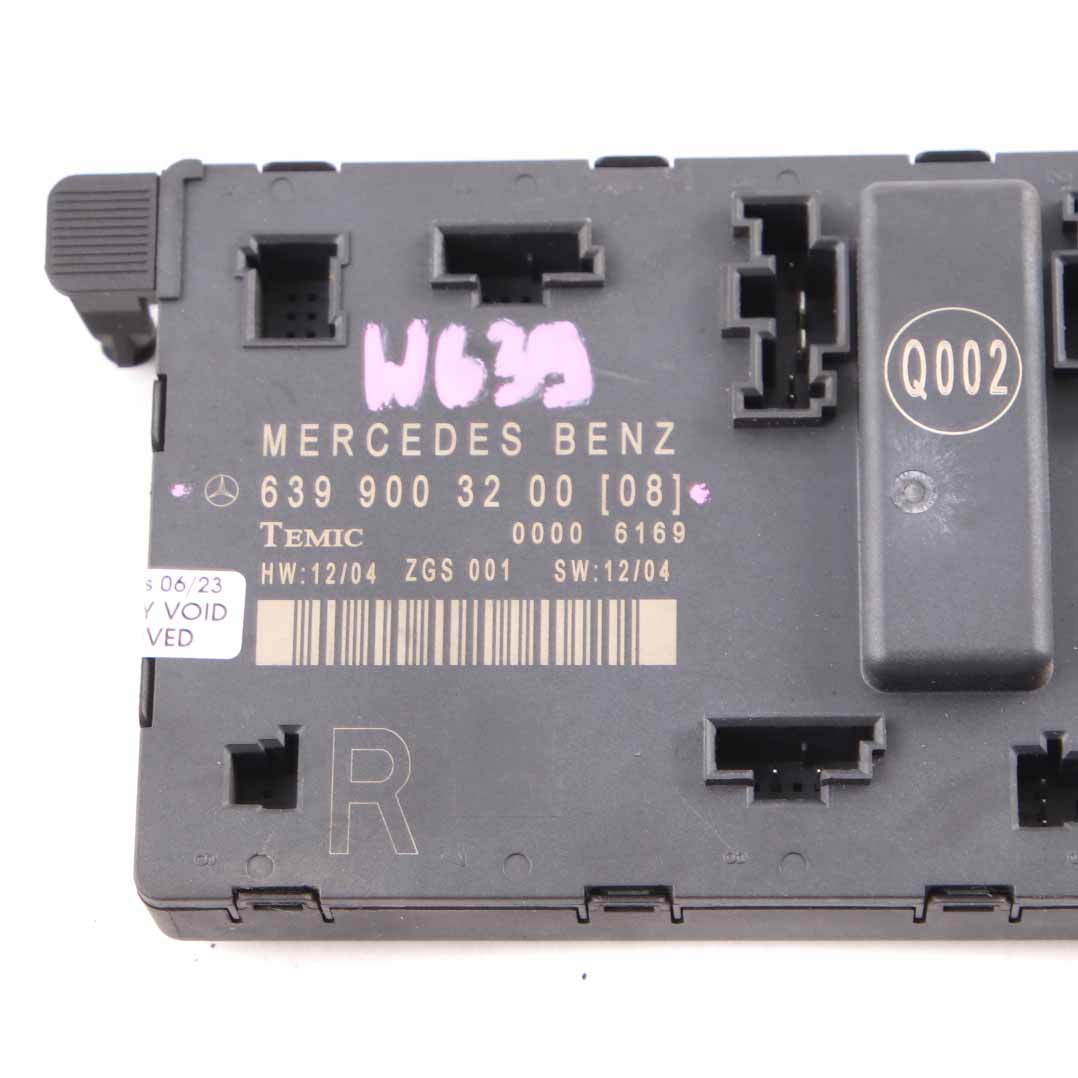 Mercedes Vito W639 Door Module Front Right O/S Control Unit ECU A6399003200