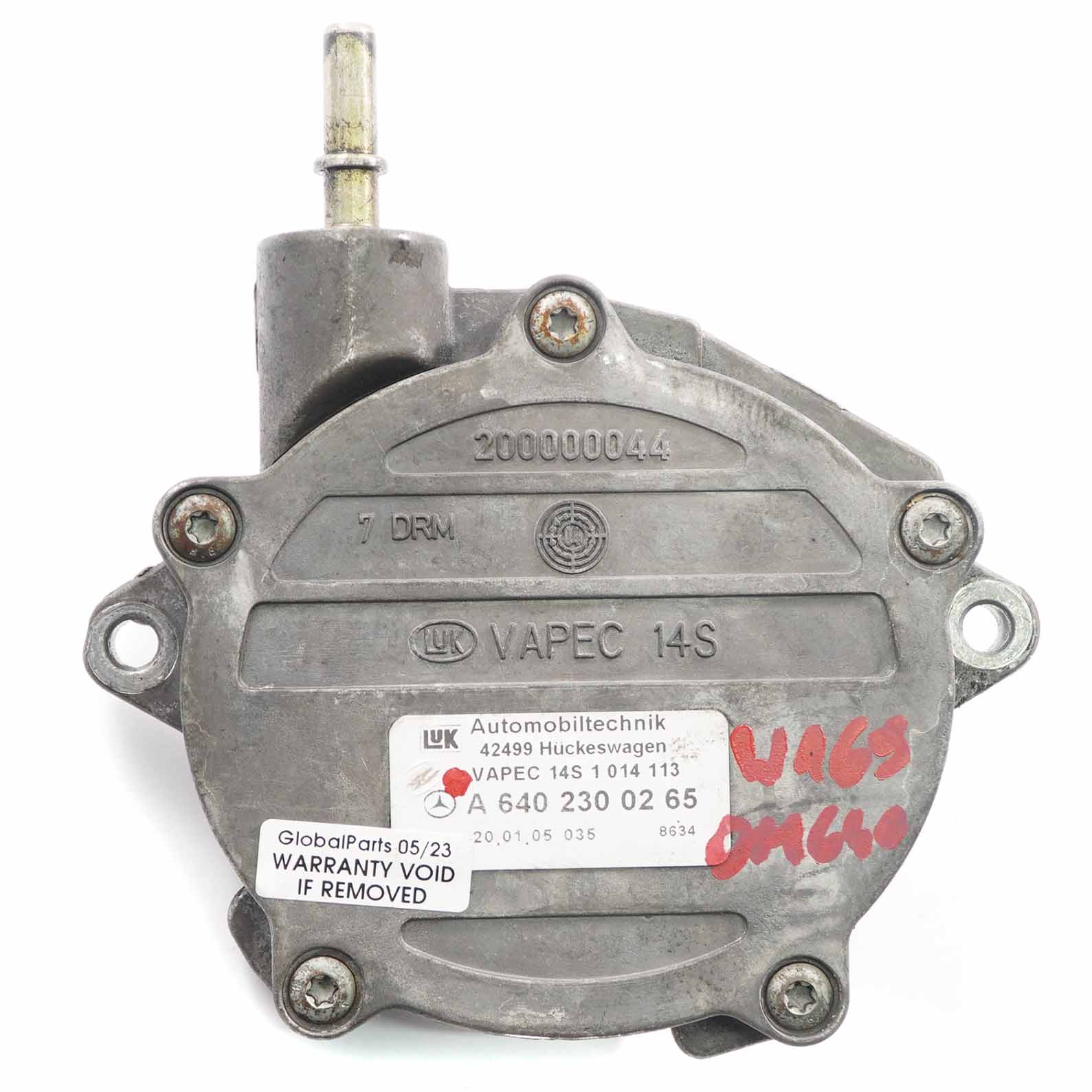 Mercedes W169 W245 OM640 Diesel Brake Vacuum Pump A6402300265