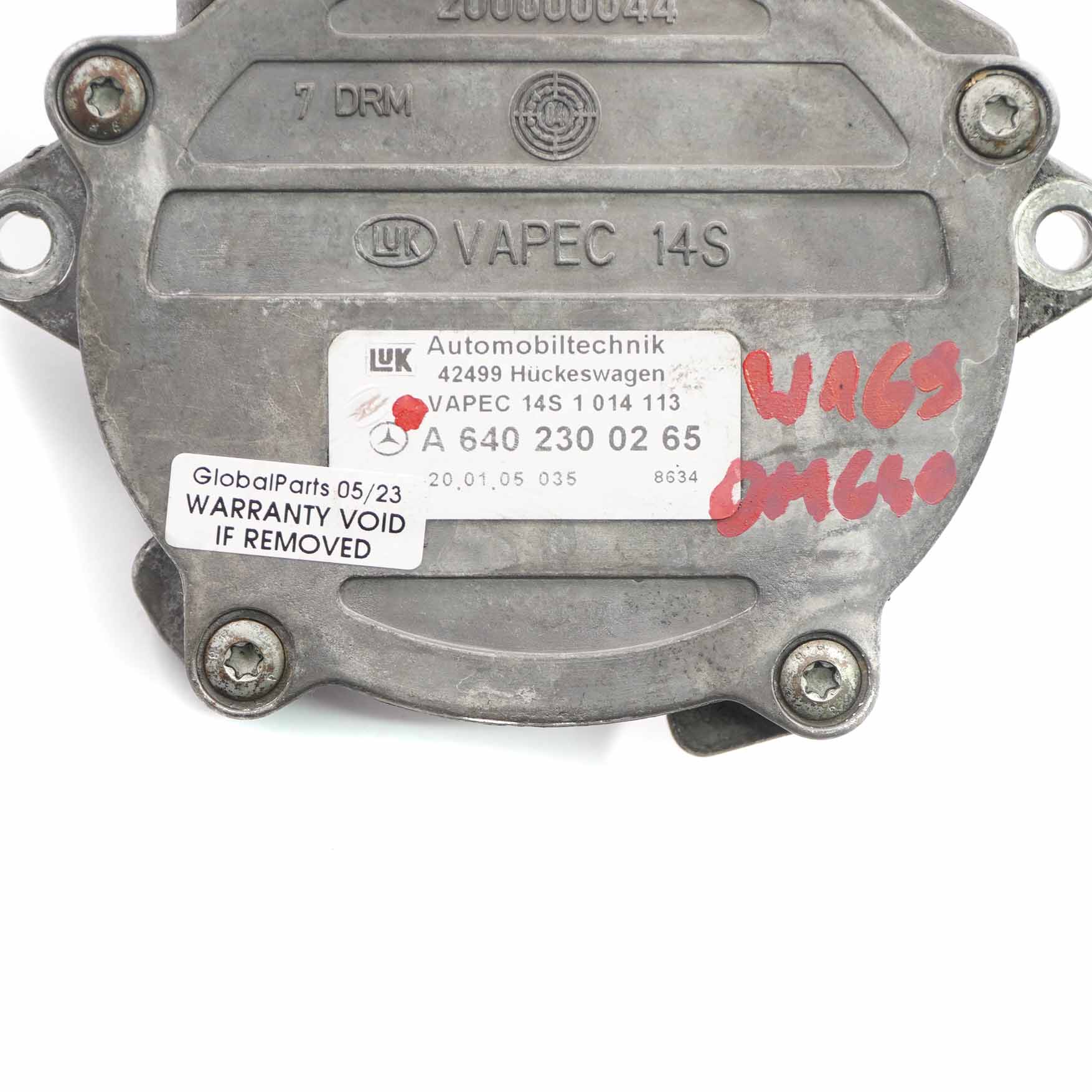 Mercedes W169 W245 OM640 Diesel Brake Vacuum Pump A6402300265