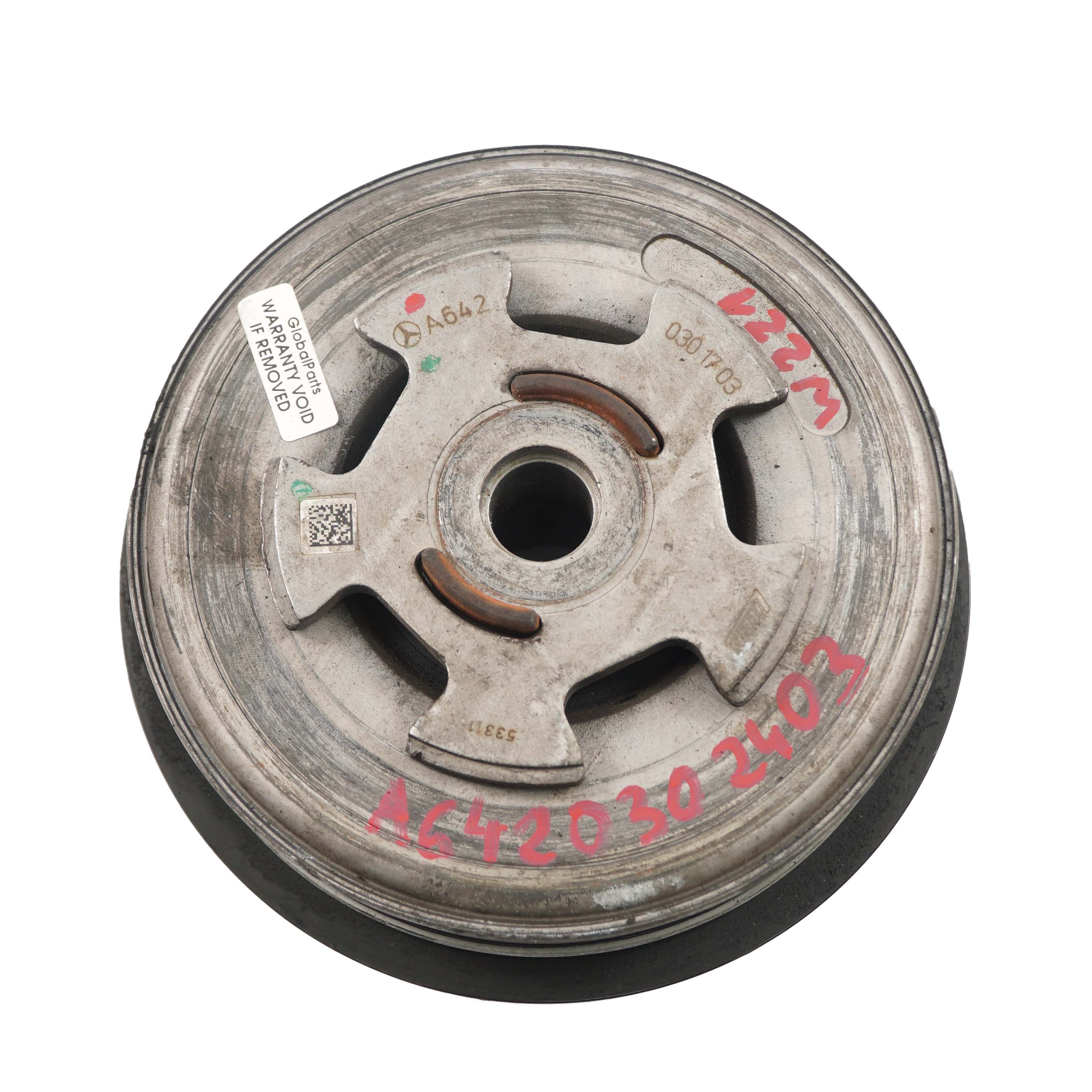 Vibration Damper Mercedes C207 W212 W221 OM642 Diesel Pulley A6420301703