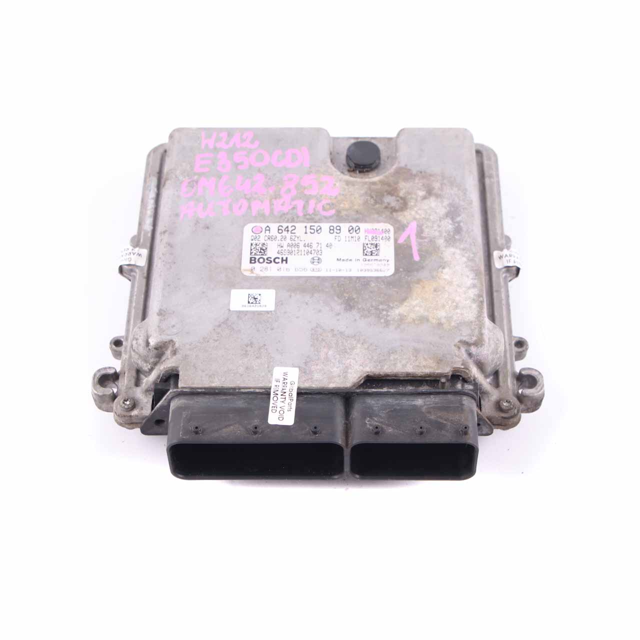 Mercedes W212 E350 CDI OM642.852 Engine Control Unit Module ECU A6421508900