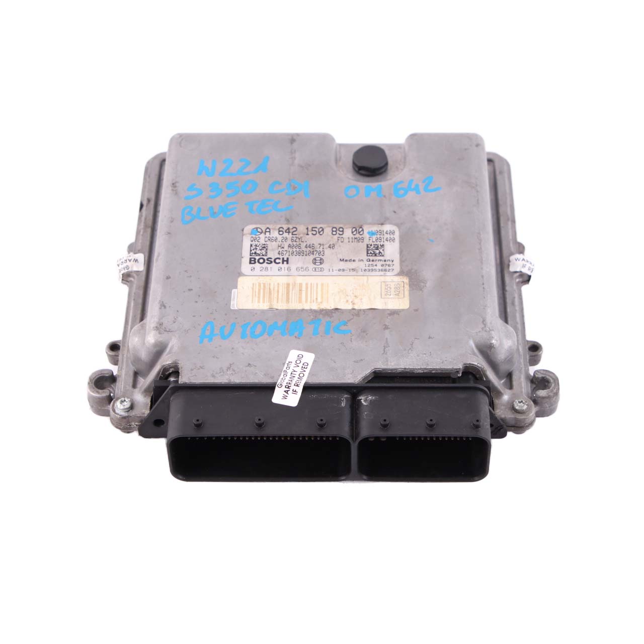 Mercedes-Benz S W221 S350 CDI BlueTec OM642 Engine Control Unit ECU A6421508900