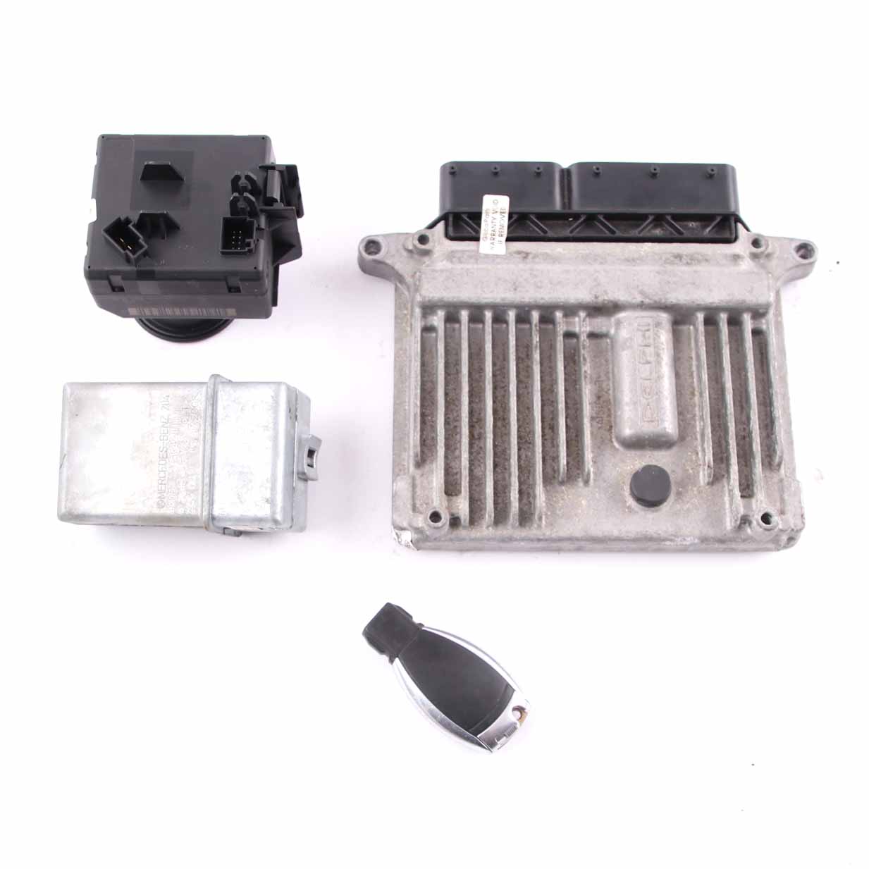 Mercedes W204 C220 CDI 170HP M646.811 Engine Unit ECU Kit A6461503734 Key Lock