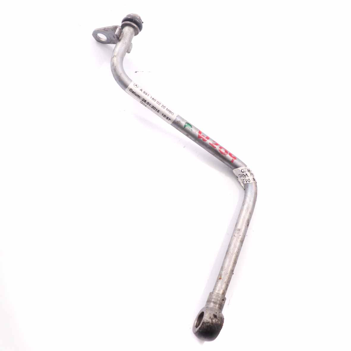 Oil Pipe Mercedes W204 W212 OM651 Turbocharger Turbo Feed Line Hose A6511800220