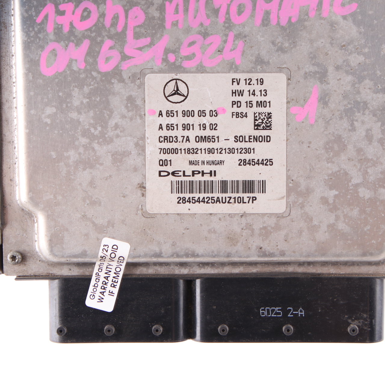 Mercedes W212 E220CDI Blue Efficiency OM651.924 170HP Engine ECU A6519000503 Key