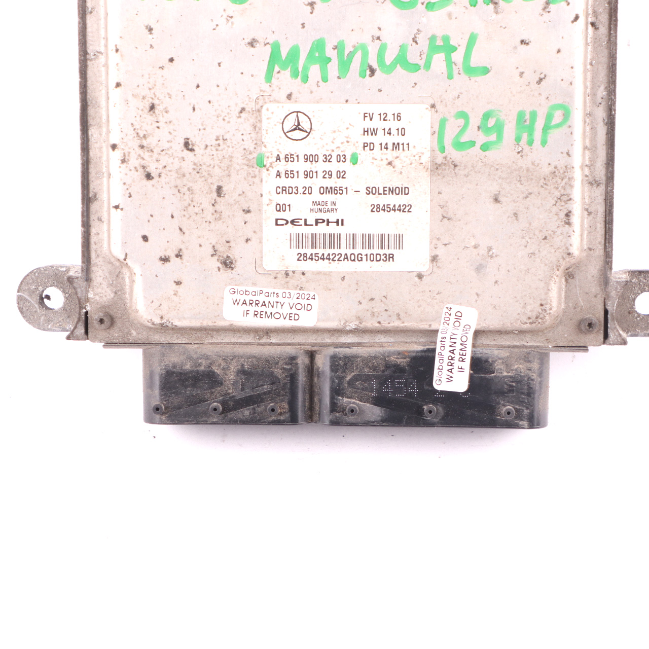 Mercedes W906 313 CDI OM651.955 129HP Diesel Engine ECU A6519003203 Manual