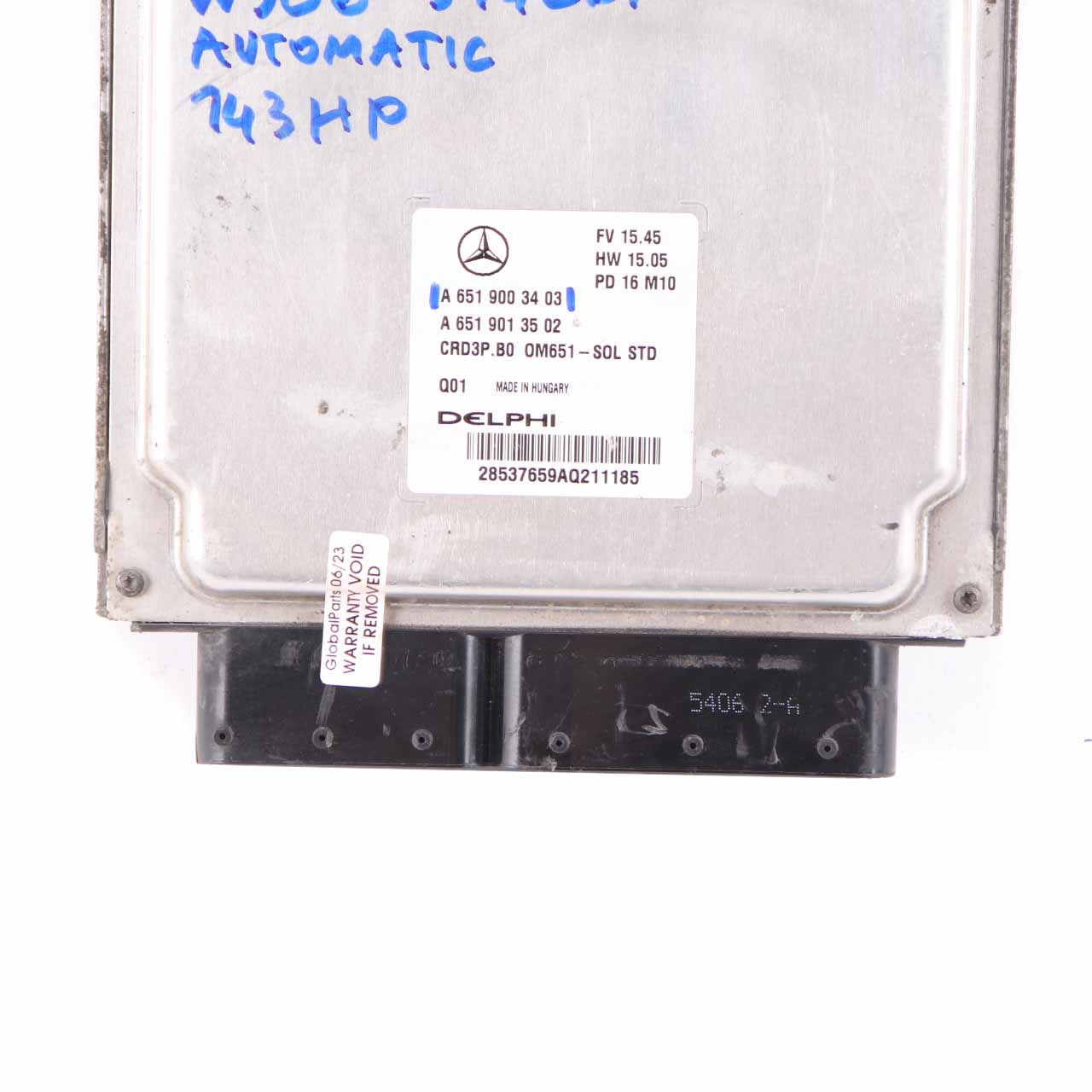 Mercedes W906 314 CDI OM651 143HP Engine Unit Module ECU Automatic A6519003403