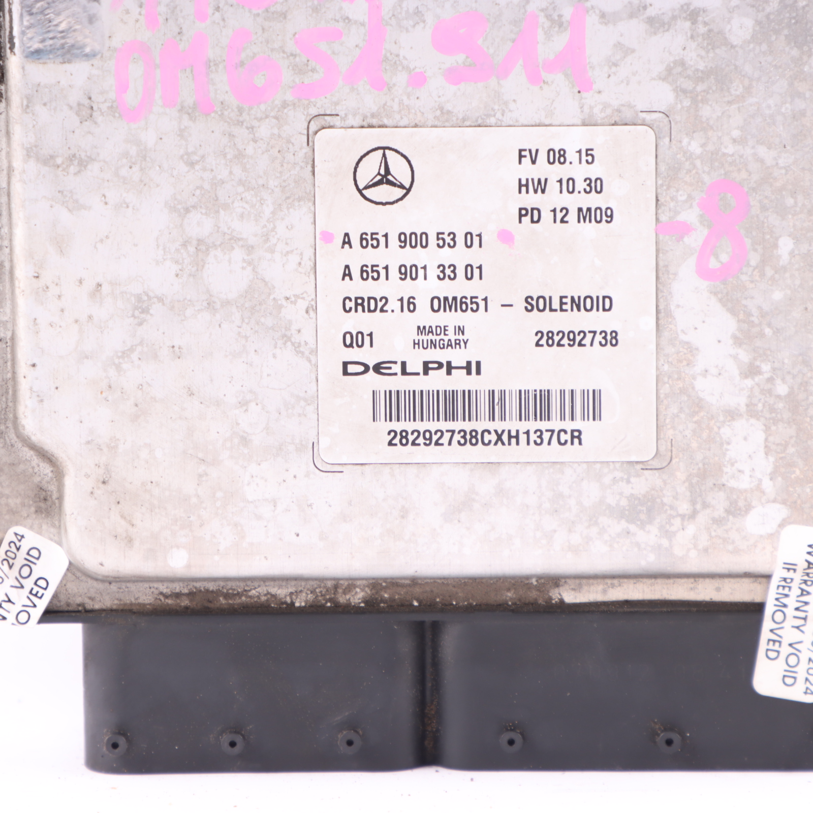 Mercedes W204 C220CDI 651.911 170HP Engine ECU Kit Key Lock A6519005301