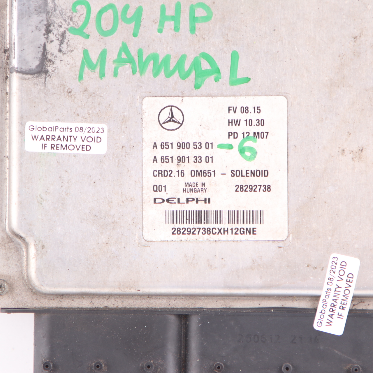 Mercedes W204 C250CDI 204HP OM651.911 Engine ECU Kit Key A6519005301 Manual