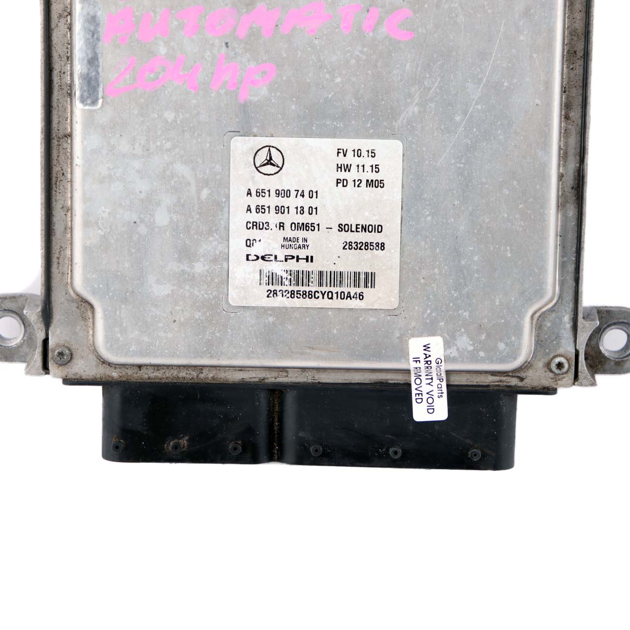 Mercedes W212 E250CDI Blue Efficiency OM651 204HP Engine Module ECU A6519007401