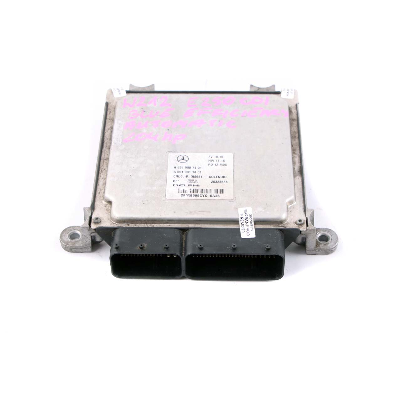 Mercedes W212 E250CDI Blue Efficiency OM651 204HP Engine Module ECU A6519007401