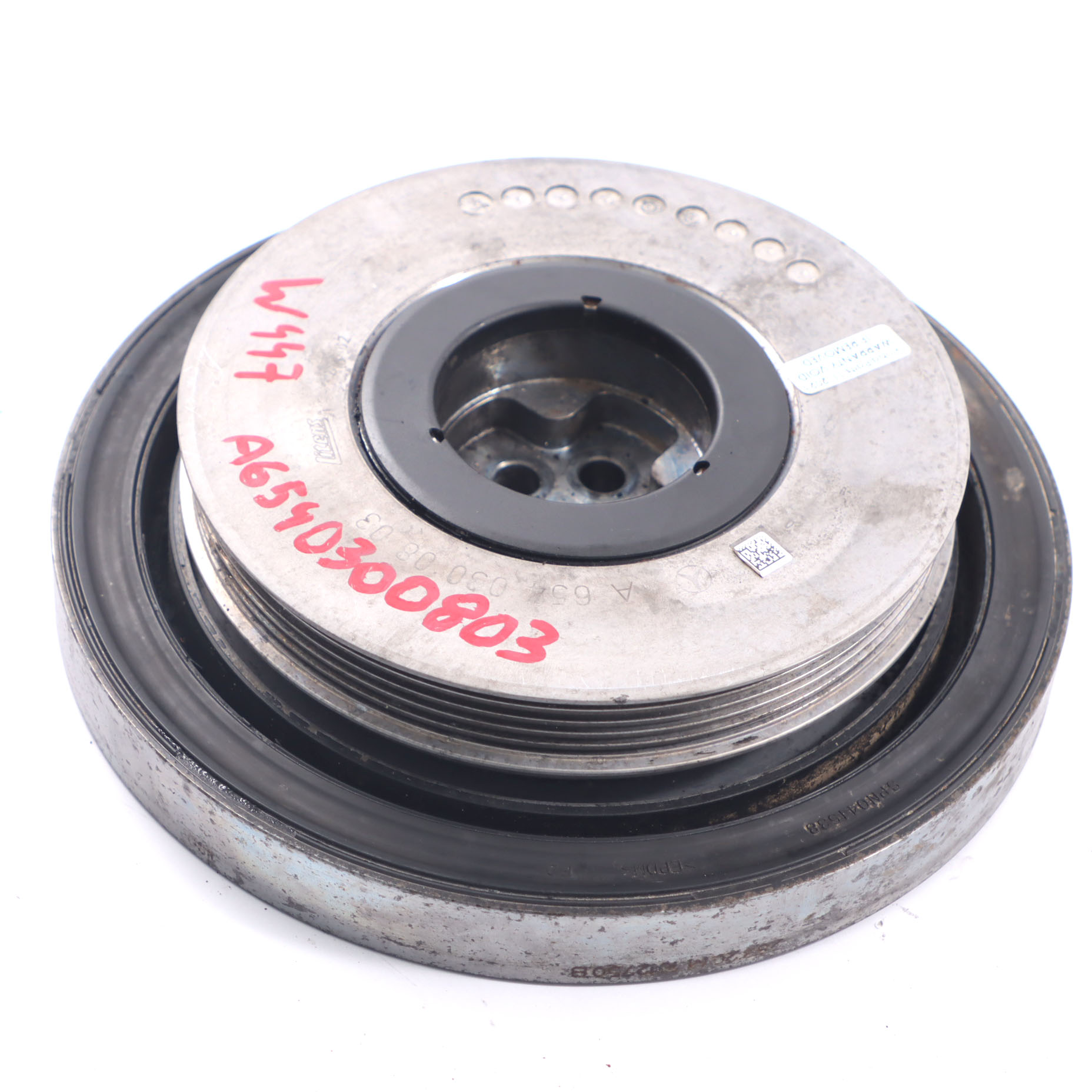 Vibration Damper Mercedes W213 W447 OM654 Engine Crankshaft Pulley A6540300803