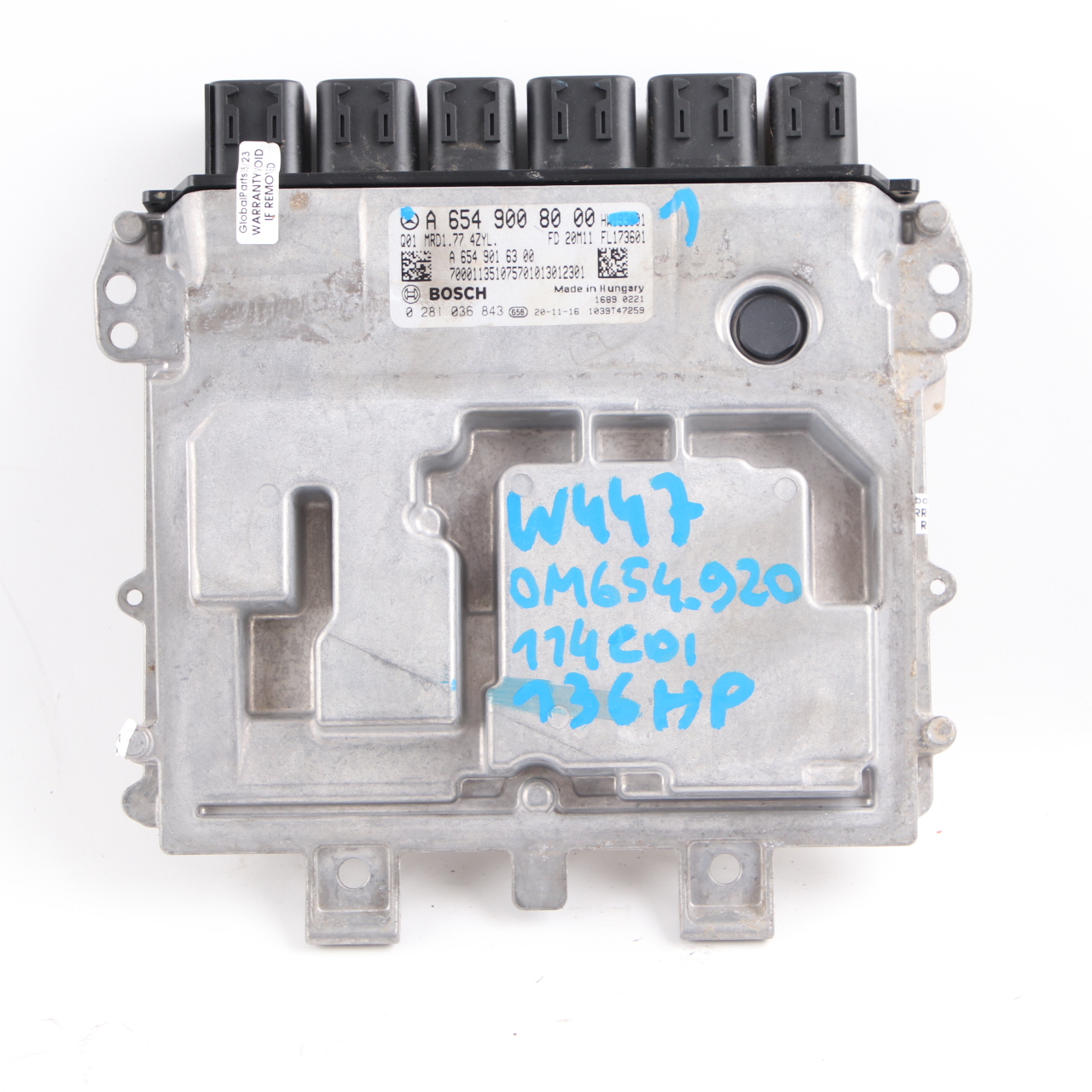 Mercedes Vito W447 OM654.920 114 CDI 136HP Engine ECU Kit A6549008000 Key Lock