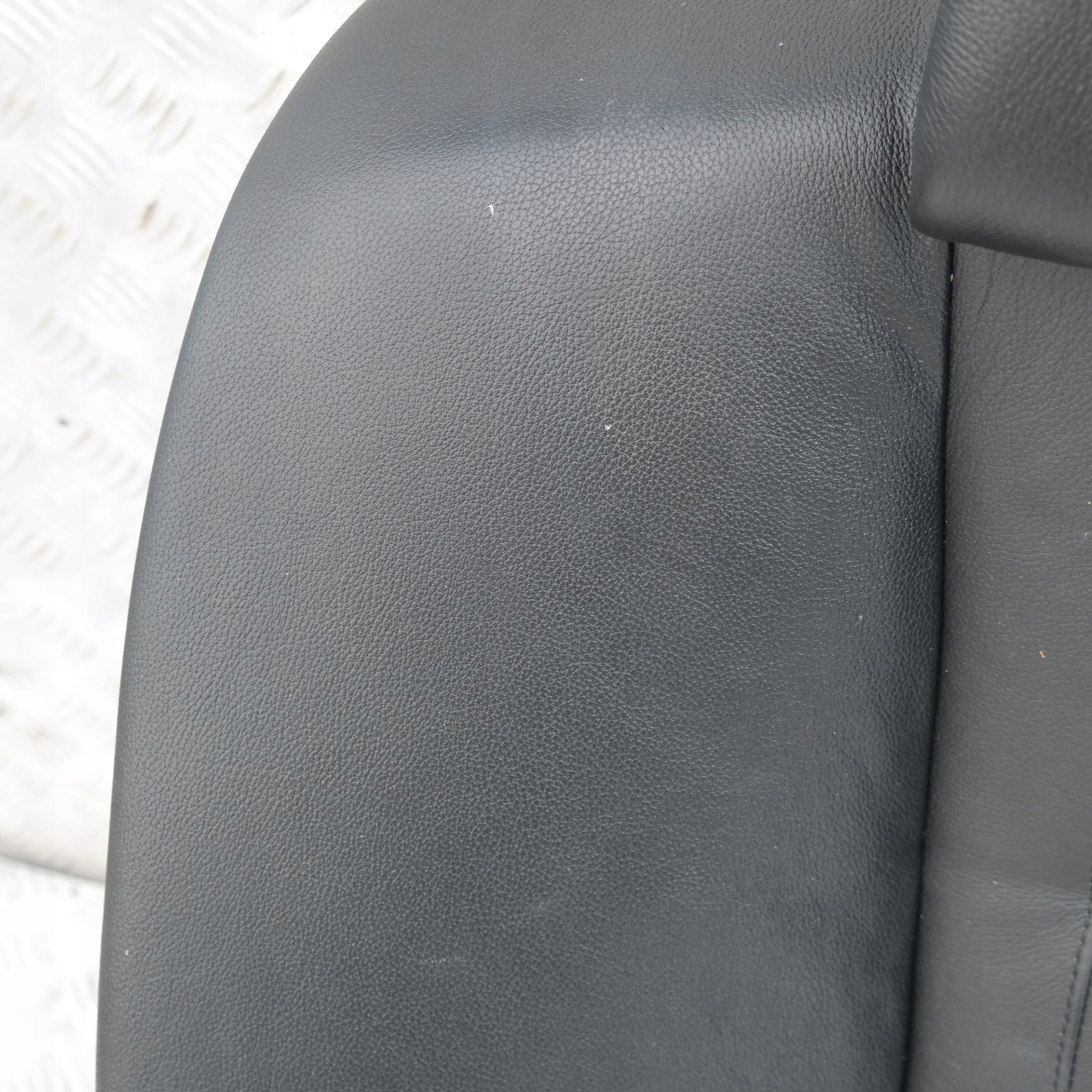 BMW 7 Series E65 E66 E67 Black Leather Rear Seat Right O/S Backrest Cover