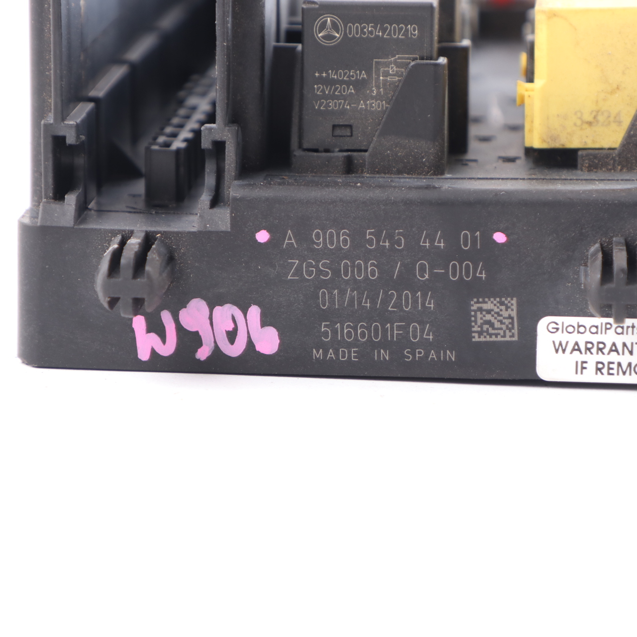 Mercedes Sprinter W906 Fuse Box Relay Module Control Unit A9065454401