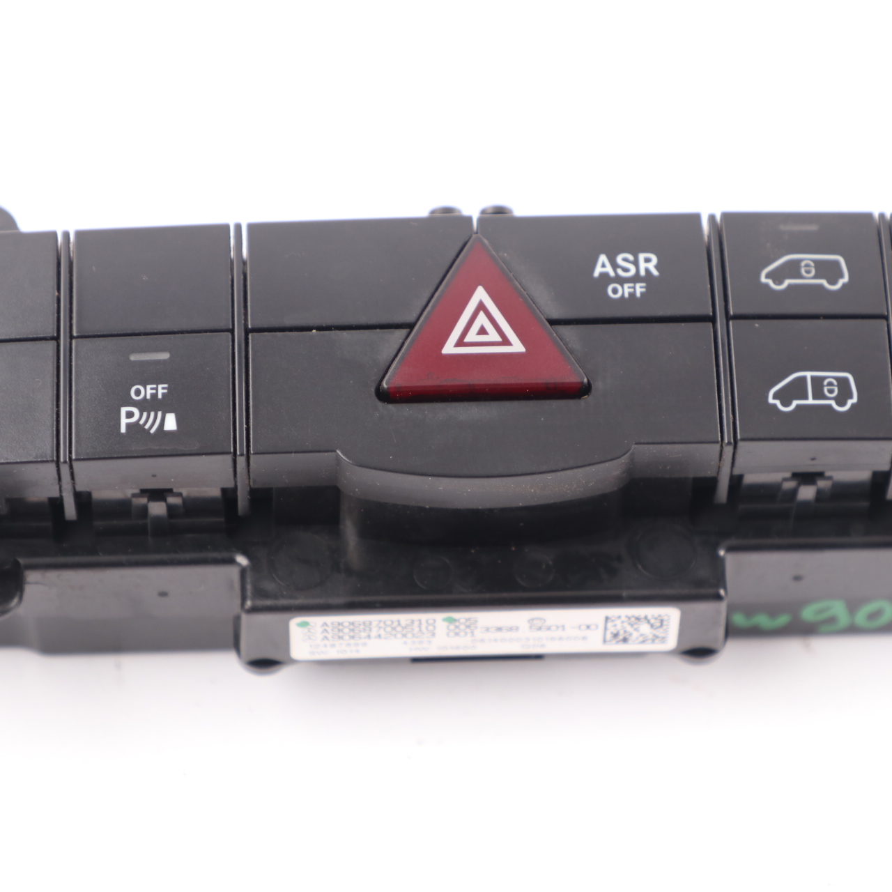 Mercedes W906 Dashboard Panel Hazard ASR Locking PDC Switch Button A9068701310