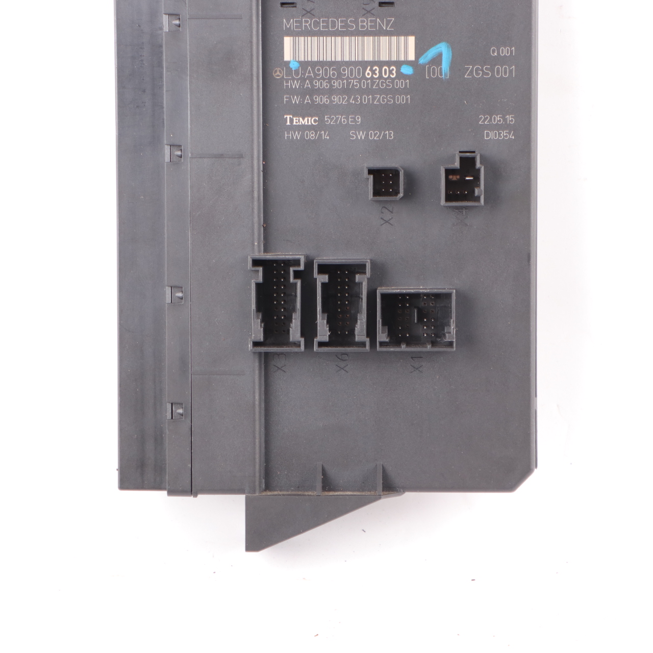 Mercedes W906 Fuse Box SAM Module Control Unit ZGS Temic A9069006303