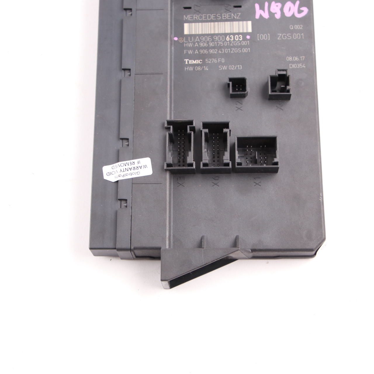 Mercedes W906 Fuse Box Control Unit Module ZGS Temic A9069006303