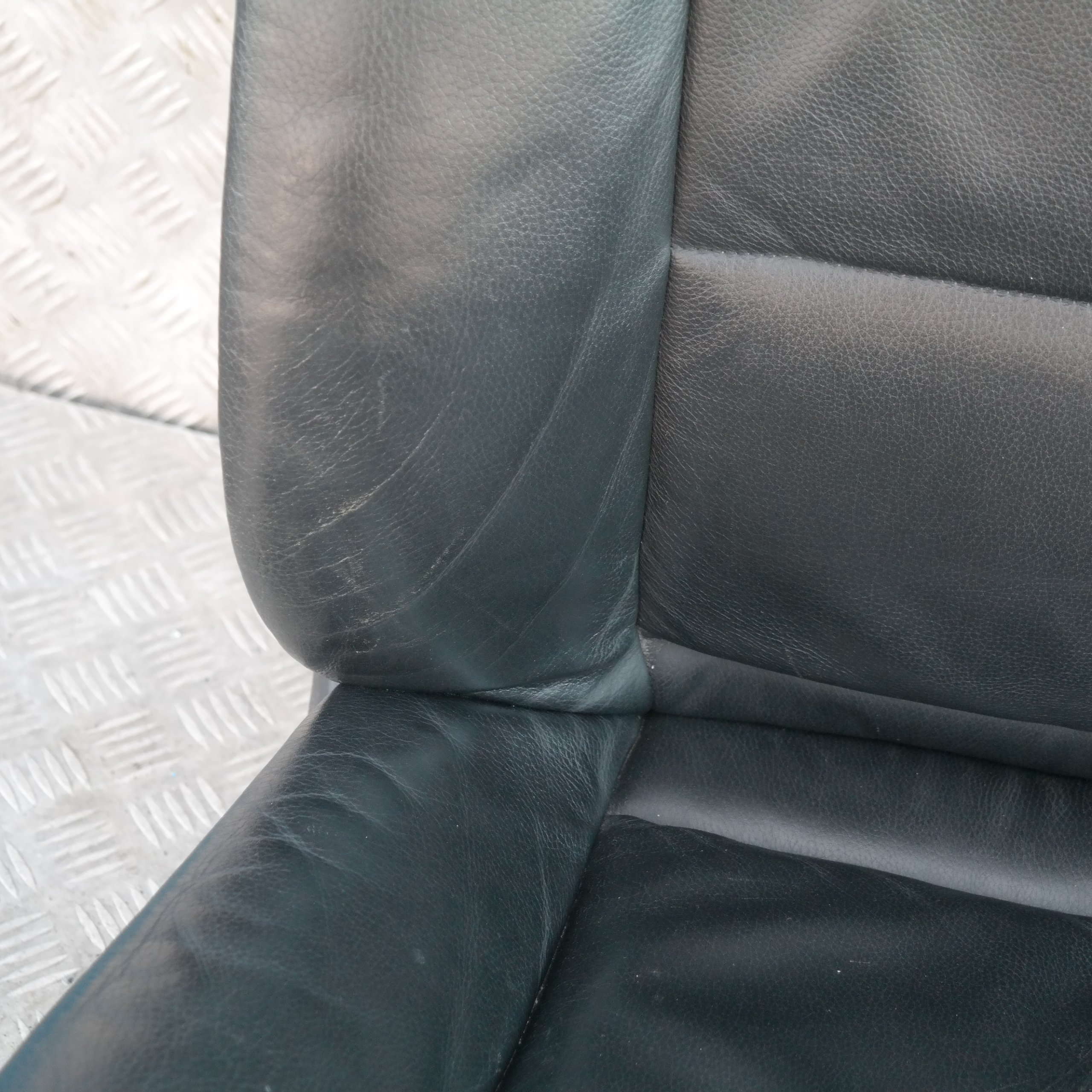 BMW 5 SERIES E60 E61 Black Leather Interior Front Seats Driver Passenger Side