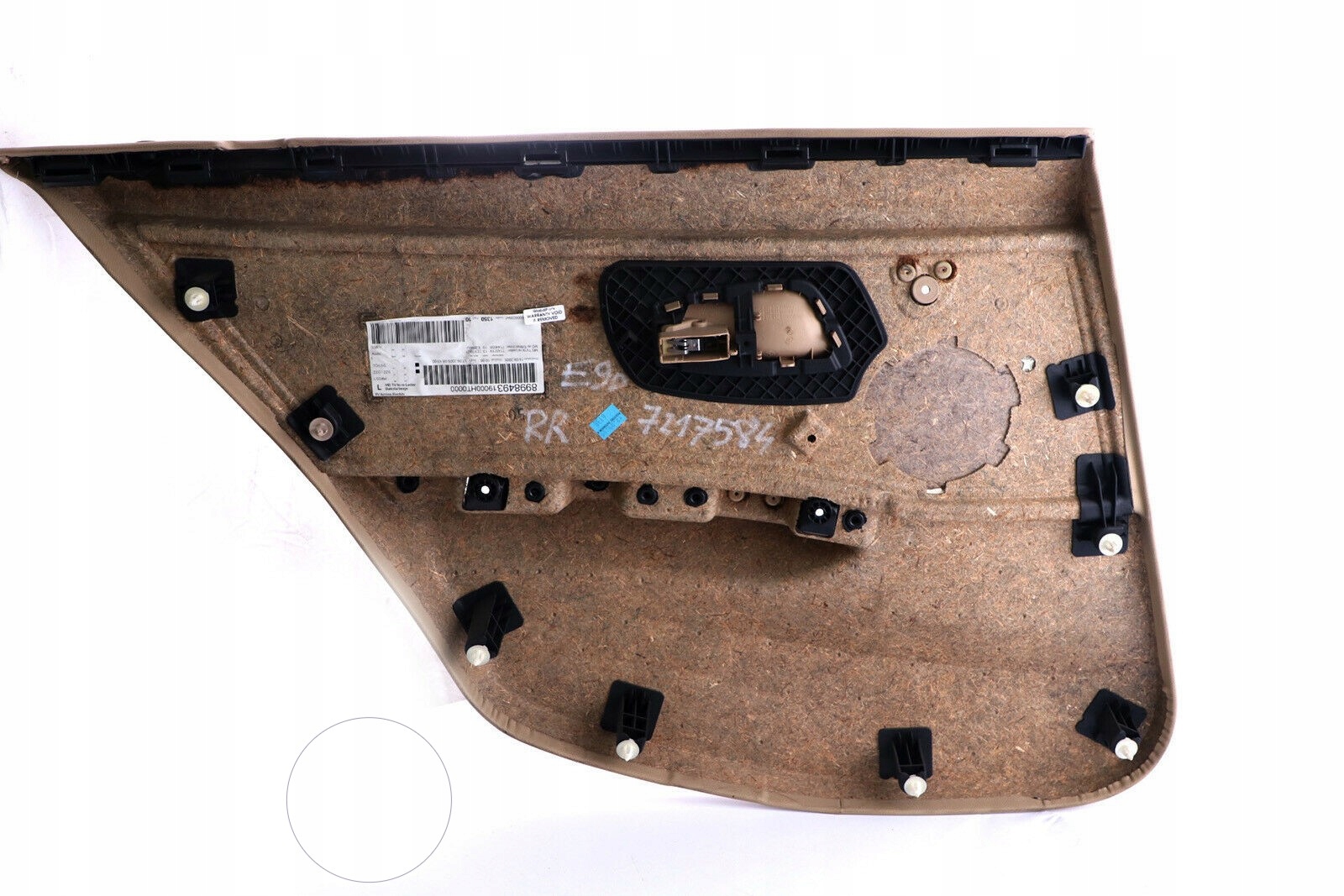 BMW 3 Series E90 Rear Right O/S Door Card Lining Beige Leather Trim Panel