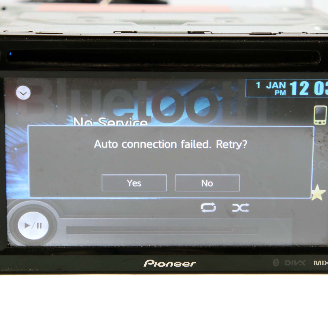 Pioneer AVH-X2600BT CD DVD iPhone Bluetooth Audio Player Head Unit Touchscreen